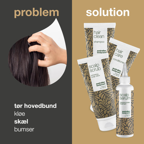 4-pak til skæl og tør hovedbund — Hårprodukter til skæl, tør hovedbund, kløe eller fedtet hår