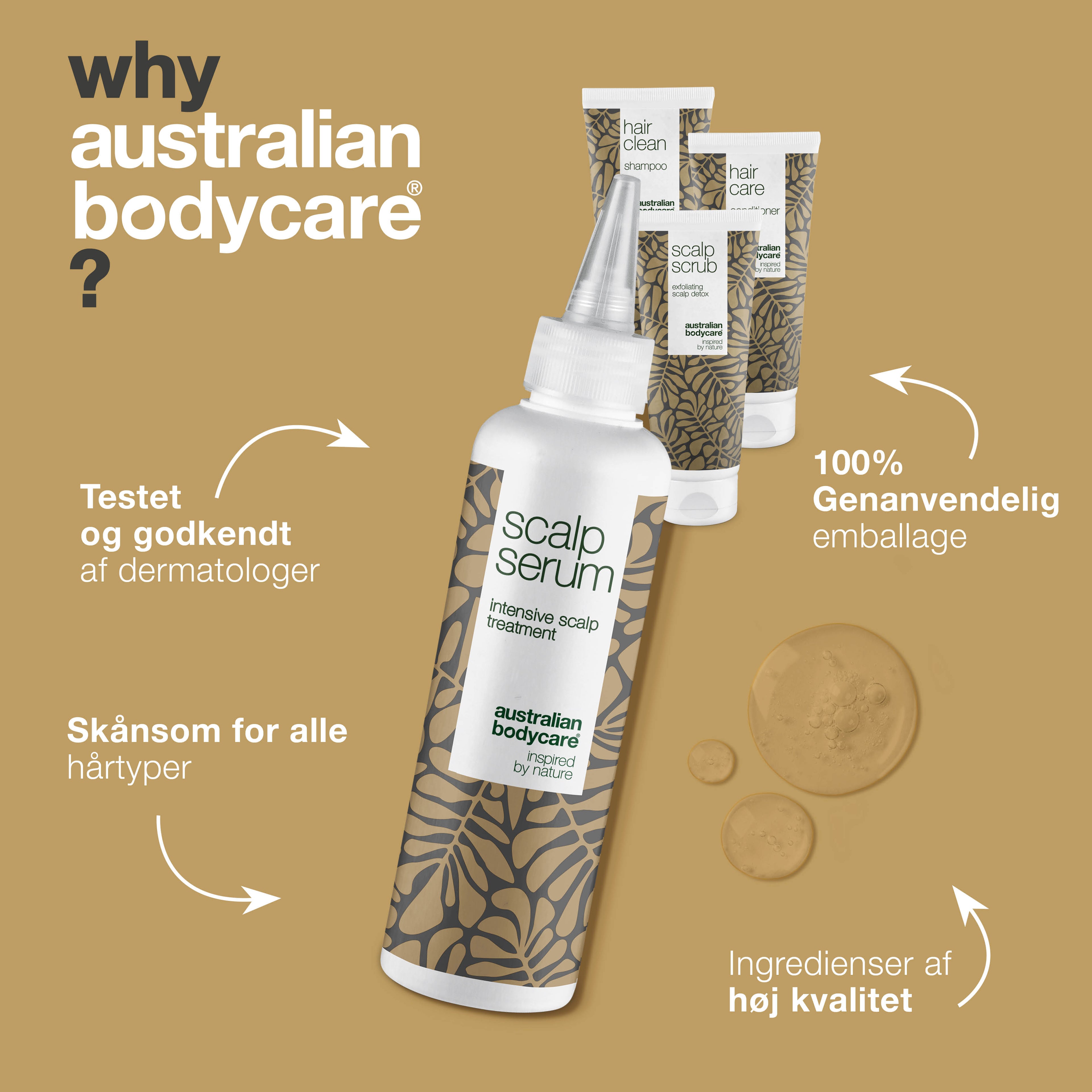 4-pak til skæl og tør hovedbund — Hårprodukter til skæl, tør hovedbund, kløe eller fedtet hår