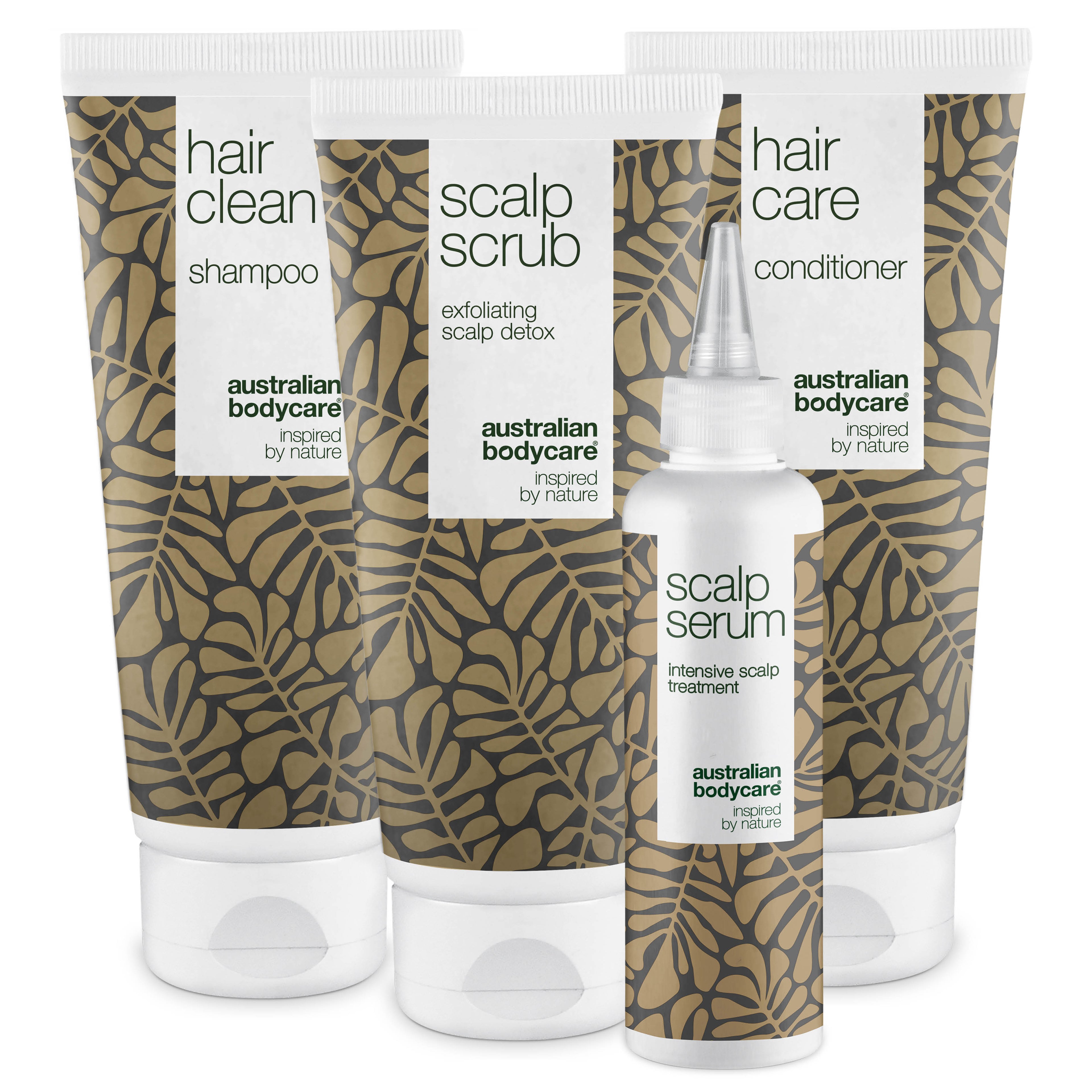 4-pak til skæl og tør hovedbund — Hårprodukter til skæl, tør hovedbund, kløe eller fedtet hår