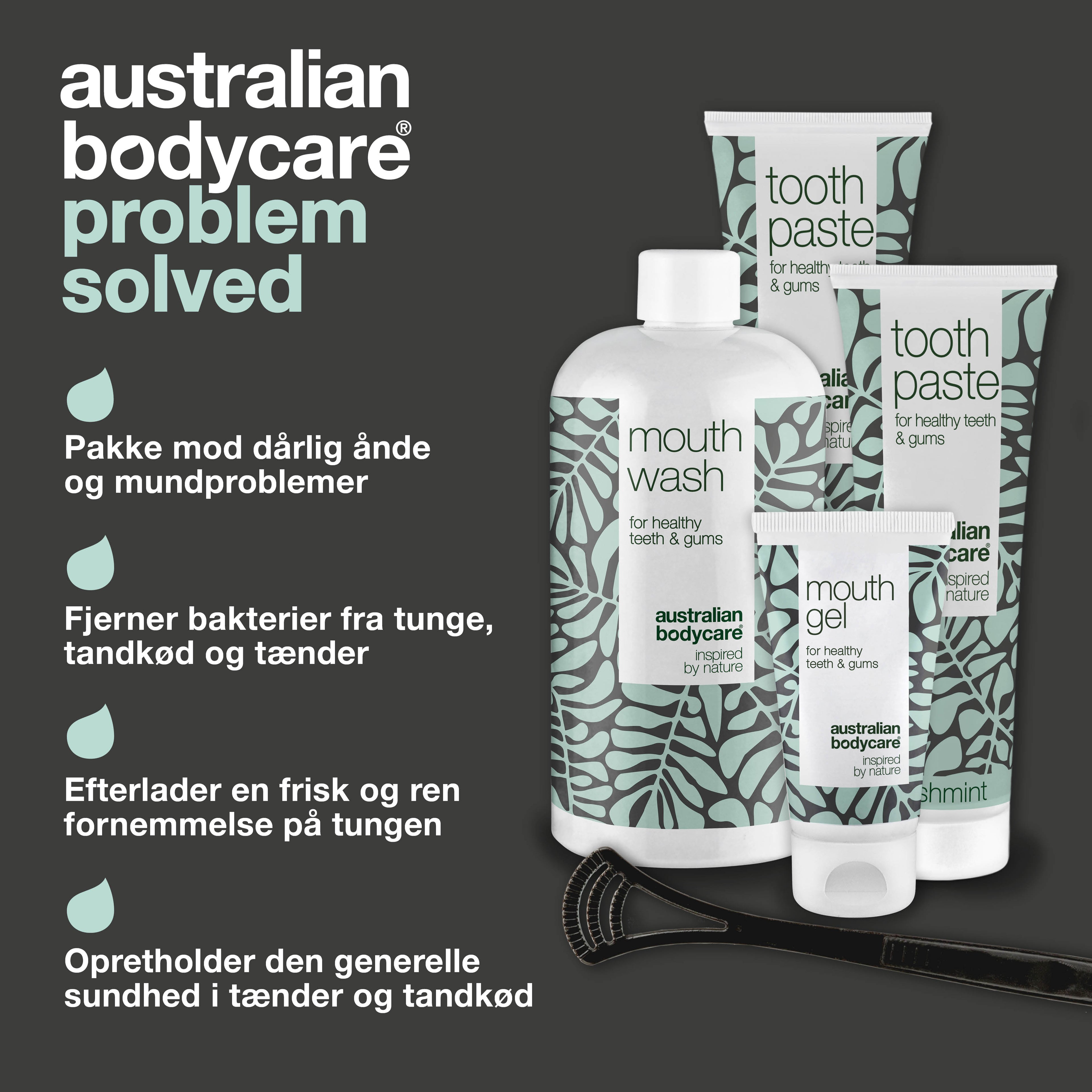 Start kit - 5 mundprodukter — Startpakke til god mundhygiejne og pleje ved paradentose og dårlig ånde