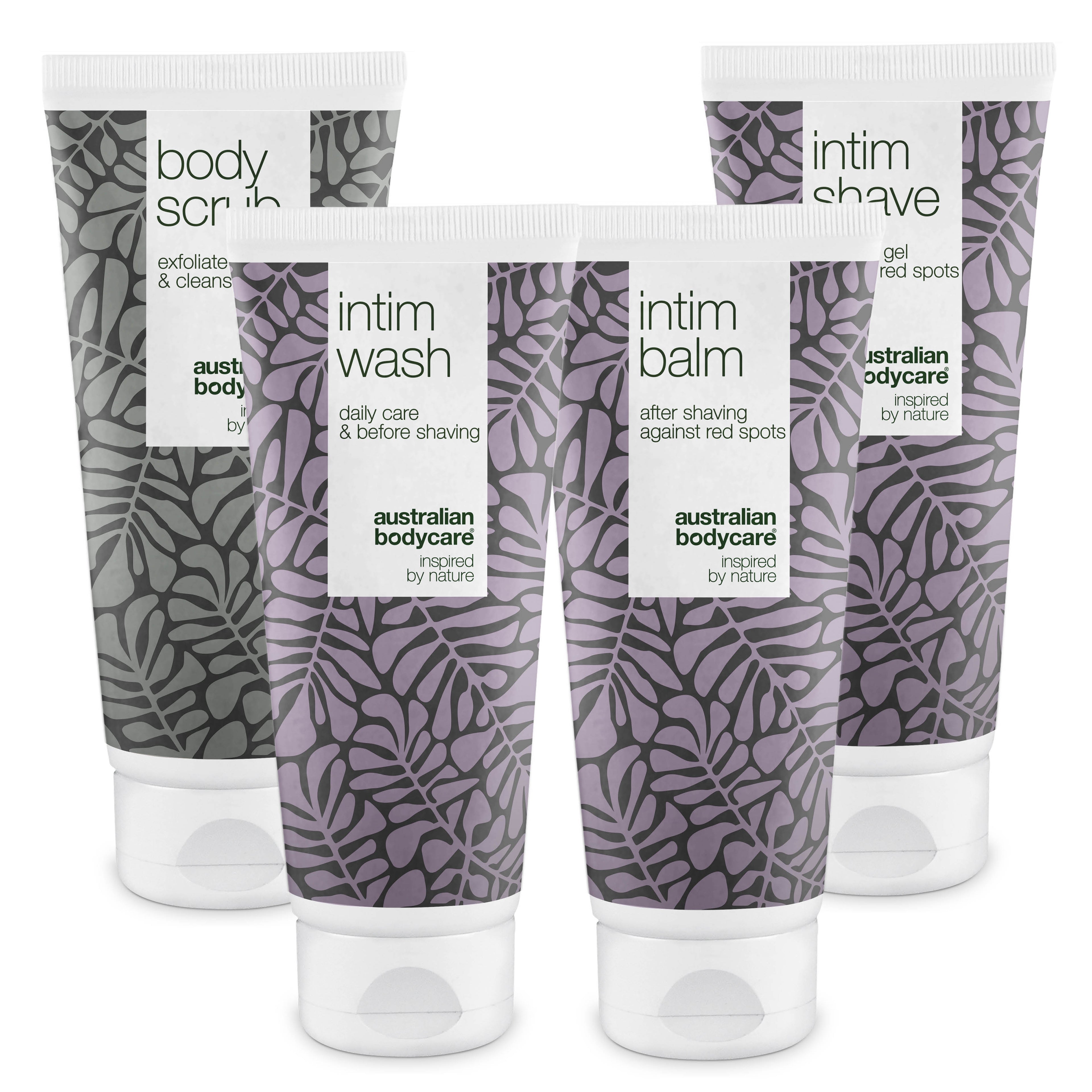 4-pak til intimbarbering mod røde knopper og indgroede hår — 4 produkter mod barberknopper og skægpest i intimområdet