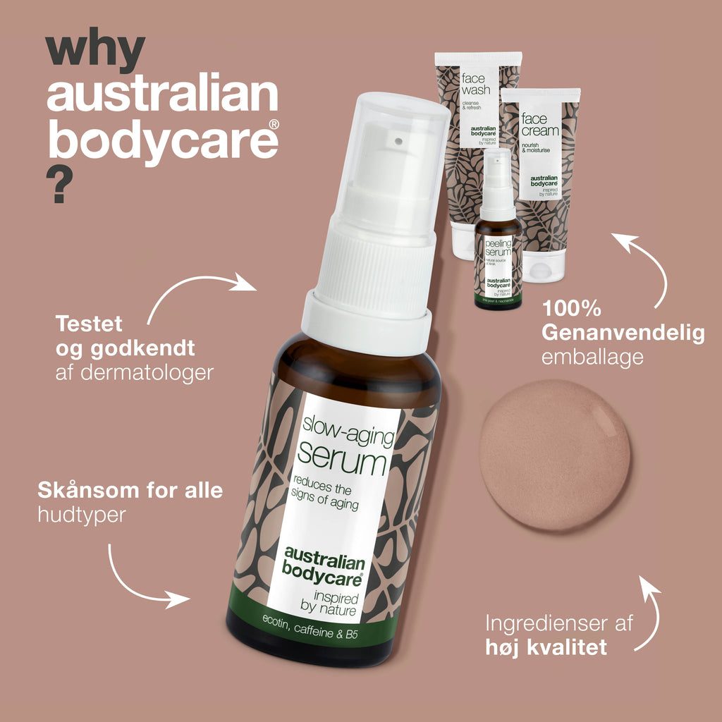 4-pak anti-age produkter til moden hud (50+) — Anti-age Serum, Peeling Serum, rens og ansigtscreme mod rynker