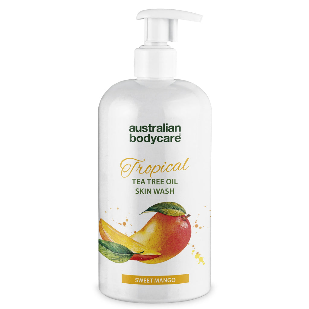 Professionel Tropical Skin Wash med mango — Body Wash med Tea Tree Oil og mango for ren og problemfri hud
