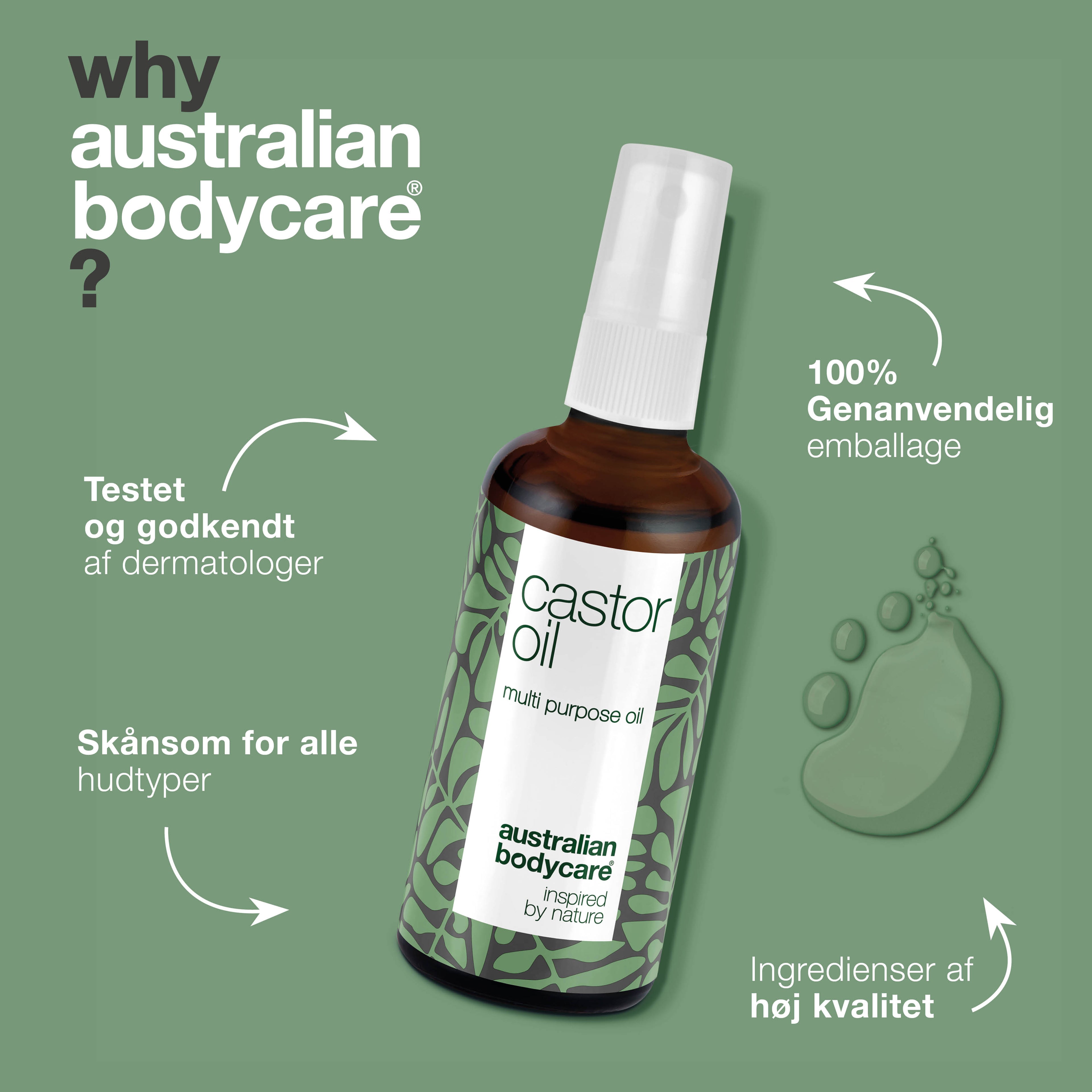 Castor Oil – Plejende ricinusolie til hud og hår