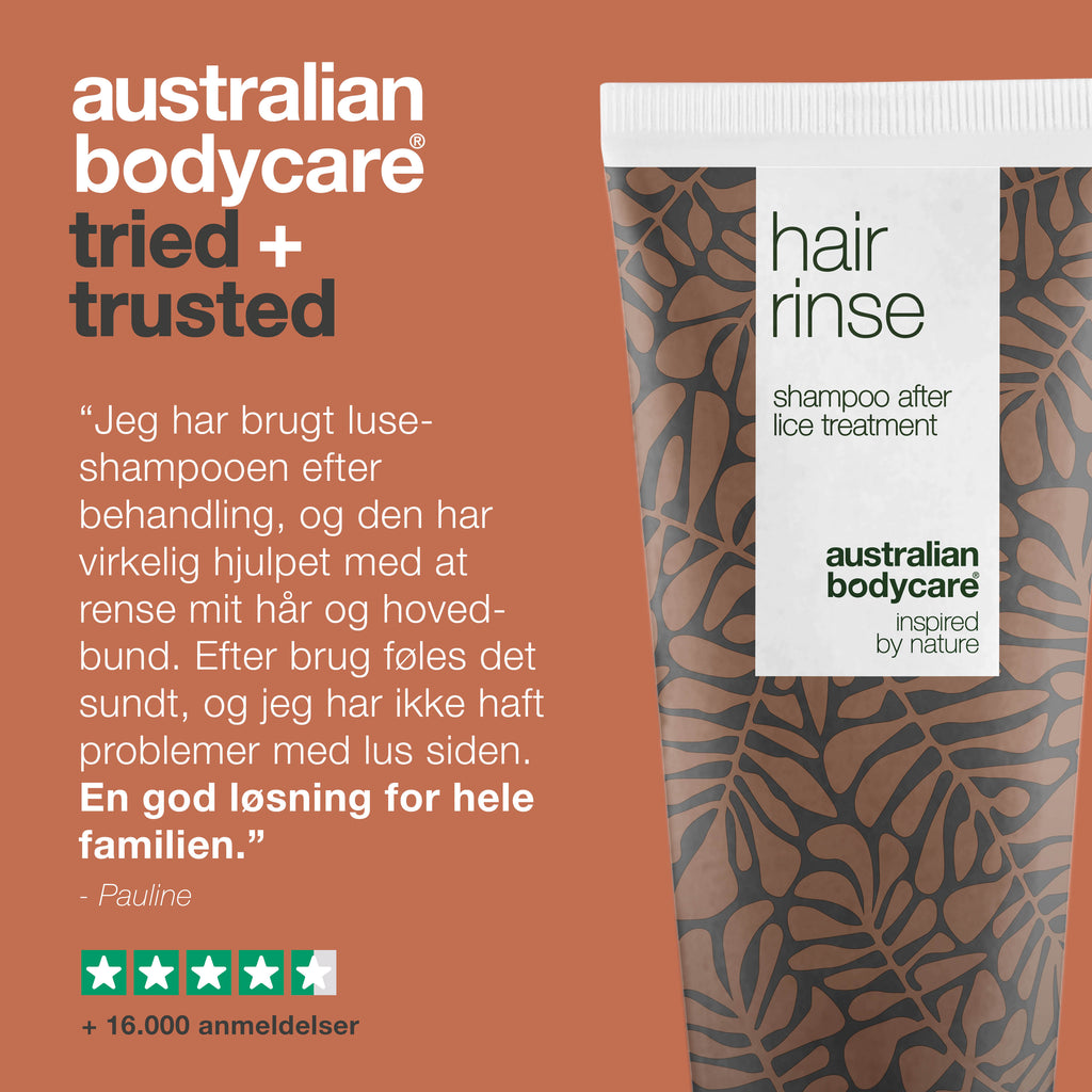 Luseshampoo med Tea Tree Oil — Forebyggende luseshampoo ved lusebehandling