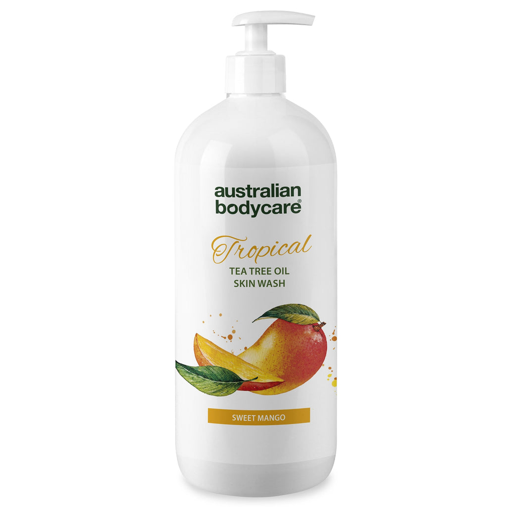 Professionel Tropical Skin Wash med mango — Body Wash med Tea Tree Oil og mango for ren og problemfri hud