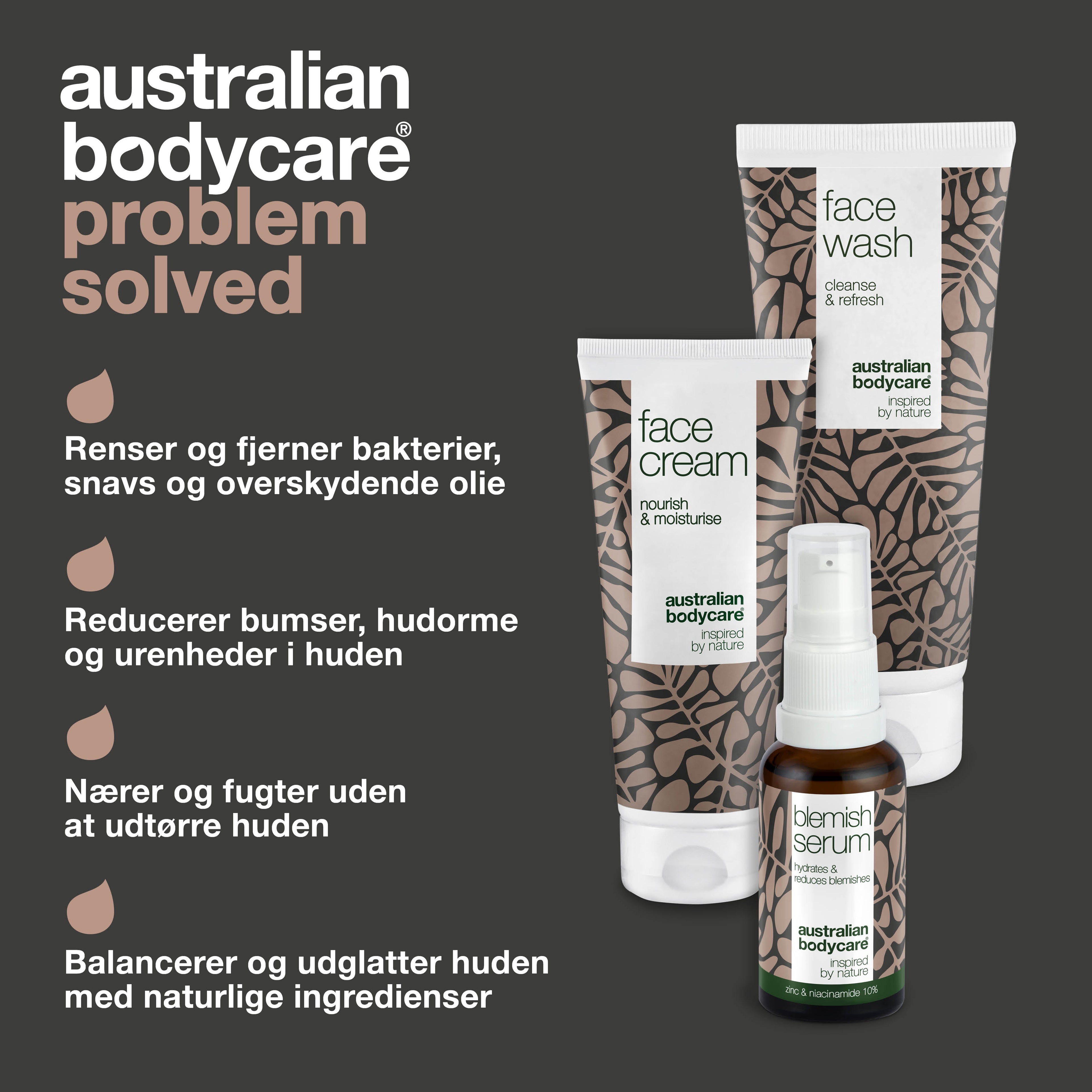 Sæt til uren hud og bumser — 3 produkter til daglig pleje ved akne og fedtet hud