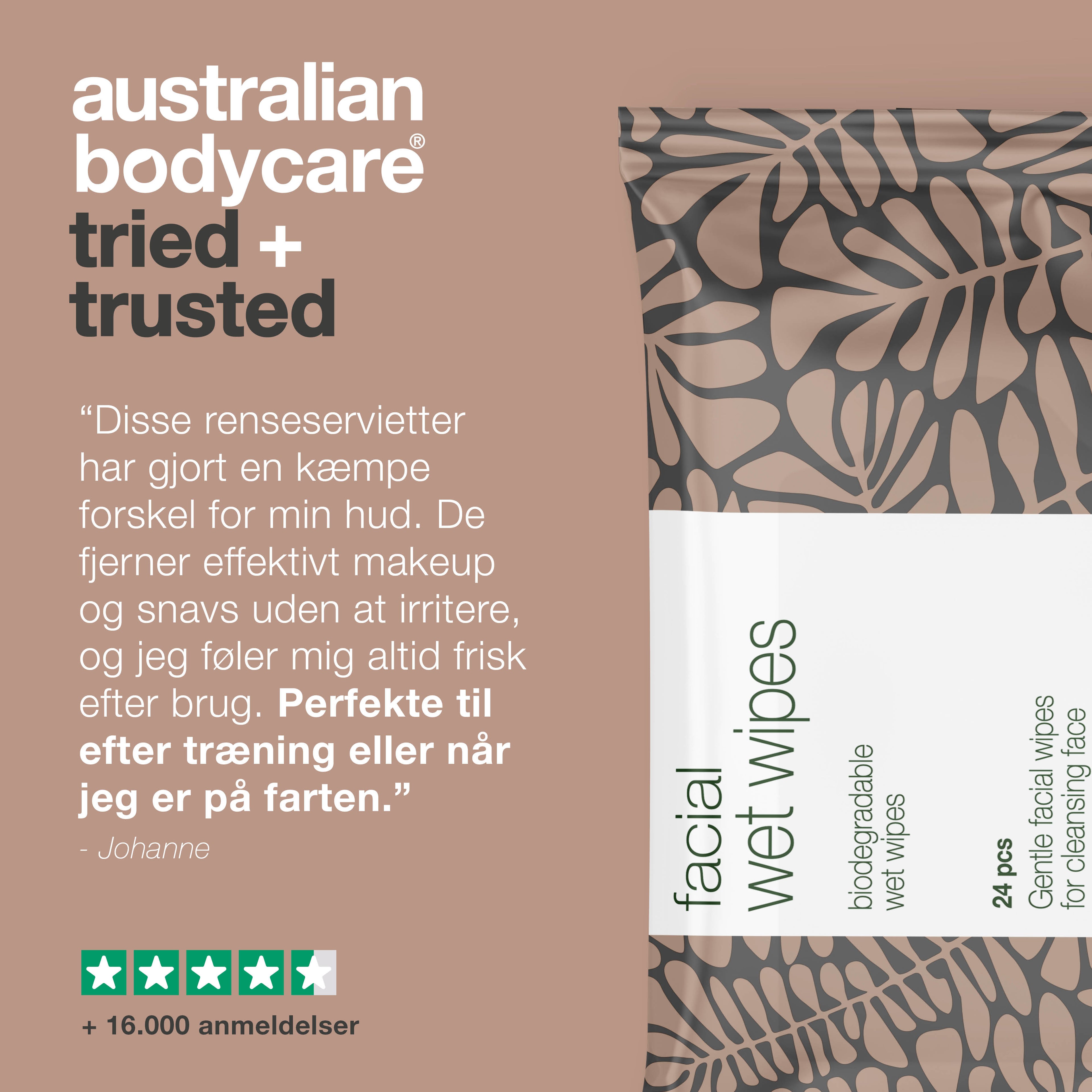 Renseservietter til ansigtet 24 stk.