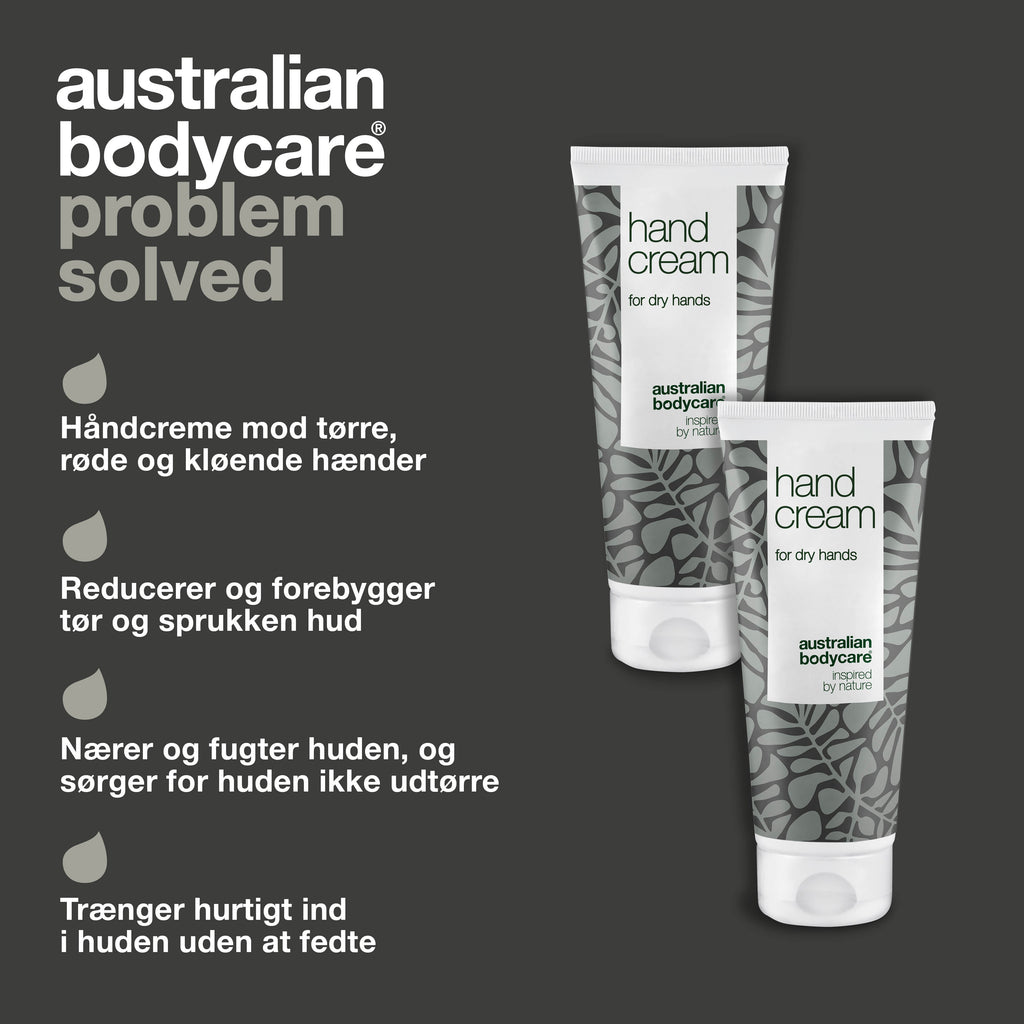 2x Håndcreme til tørre hænder — Daglig behandling af tør, revnet og kløende hud på hænderne