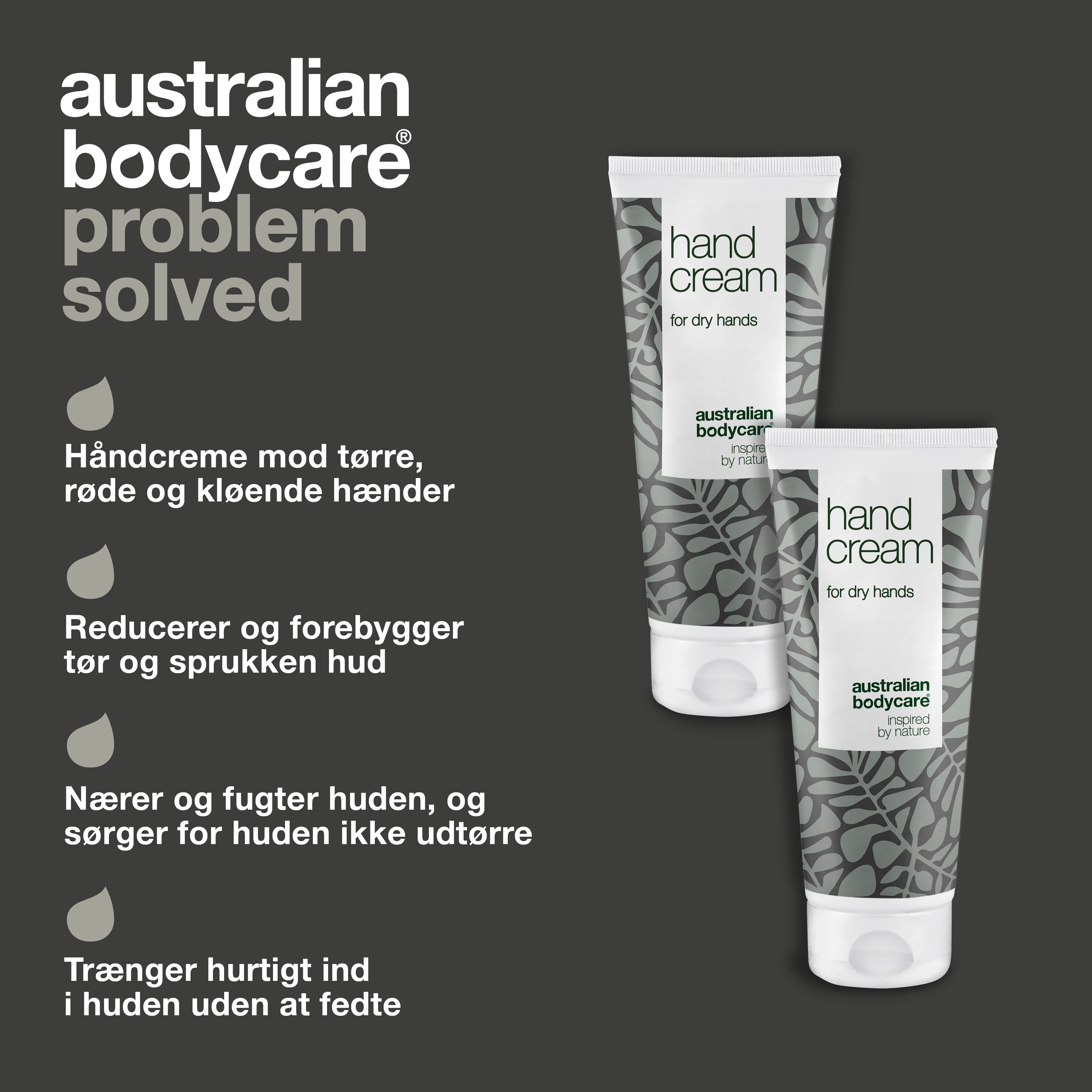 2x Håndcreme til tørre hænder — Daglig behandling af tør, revnet og kløende hud på hænderne