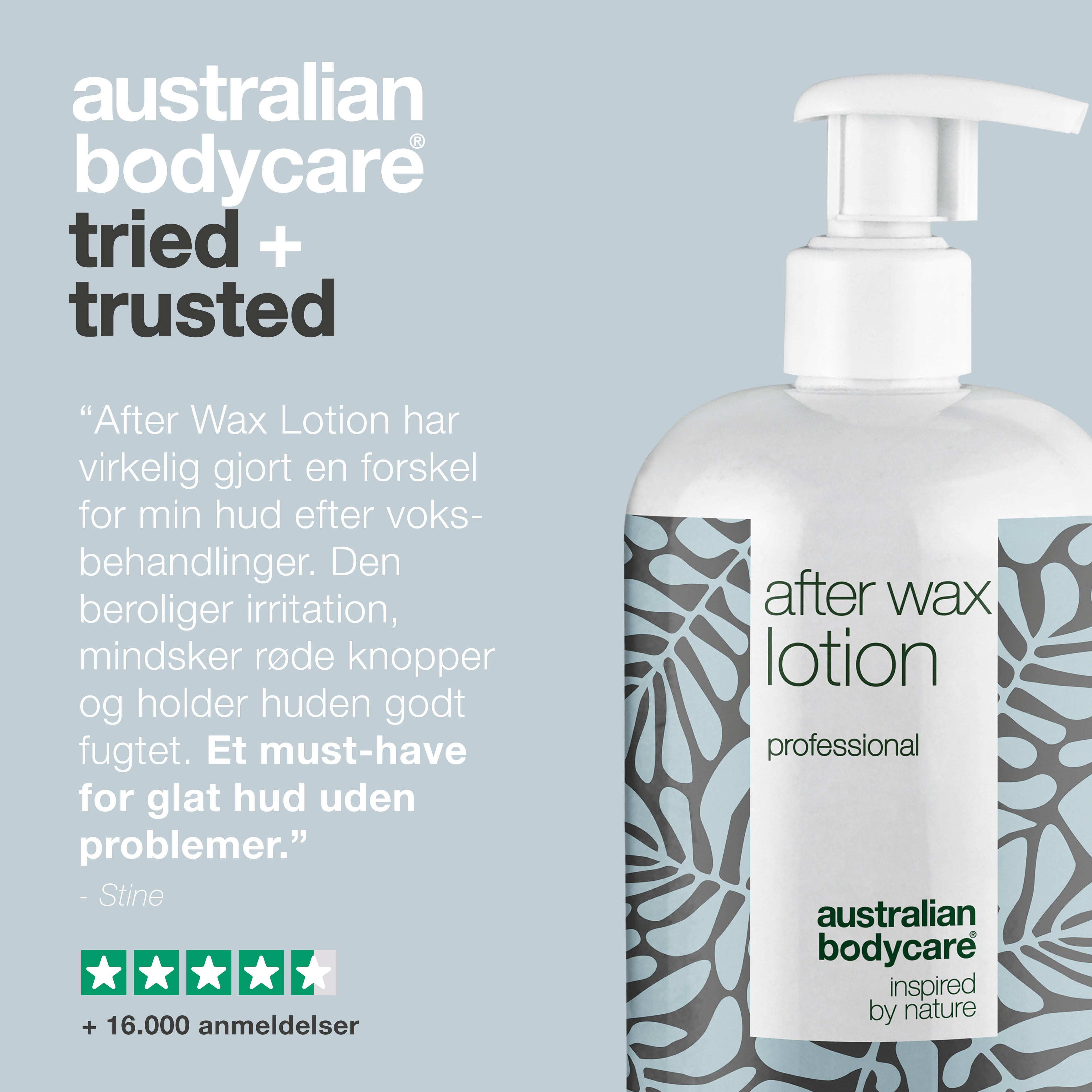 Professionel After Wax Lotion — Lotion til brug efter voksbehandling, bikini voksbehandling eller brazilian wax