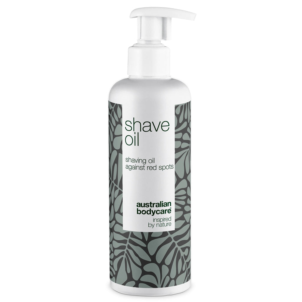 Barberolie mod røde knopper og indgroede hår — Mod irritation, rødme og barberknopper på kroppen