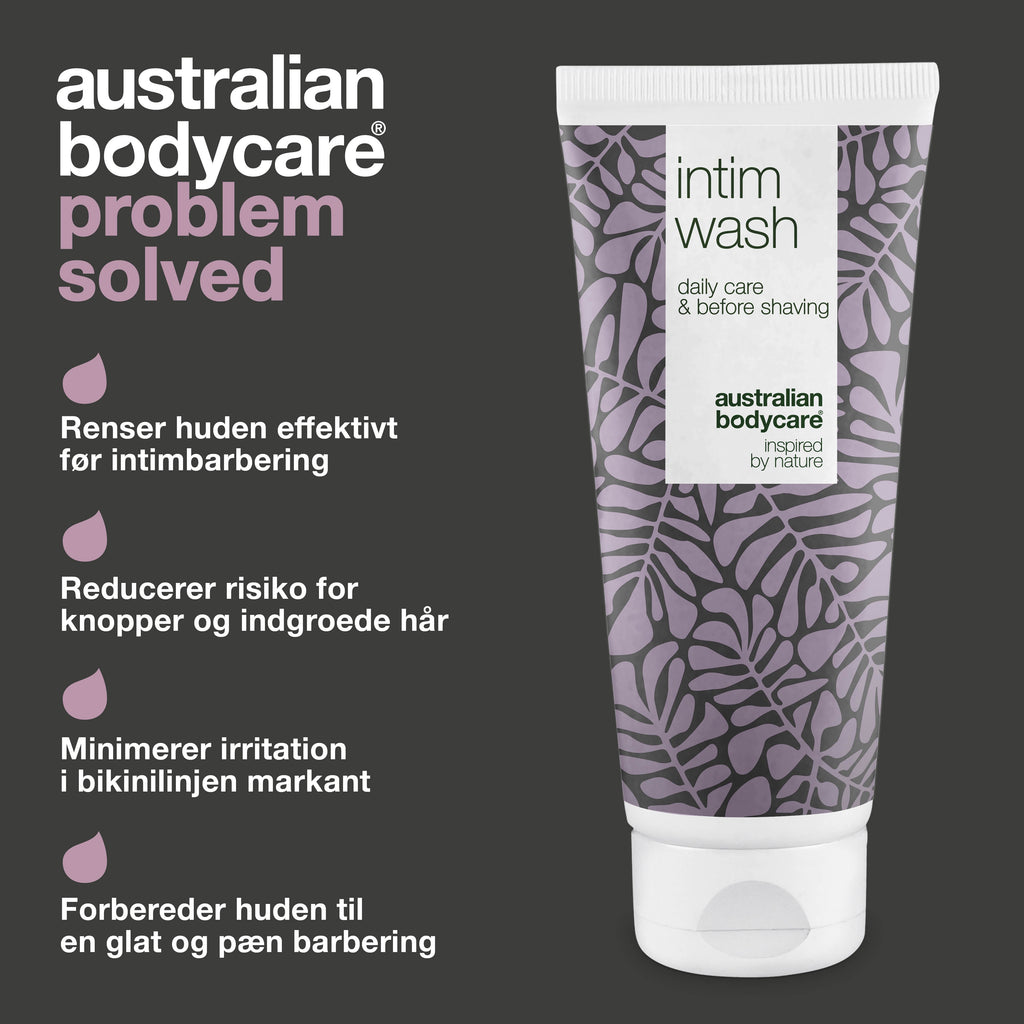 Intimsæbe til brug inden barbering — Modvirker røde knopper, skægpest og indgroede hår efter intimbarbering