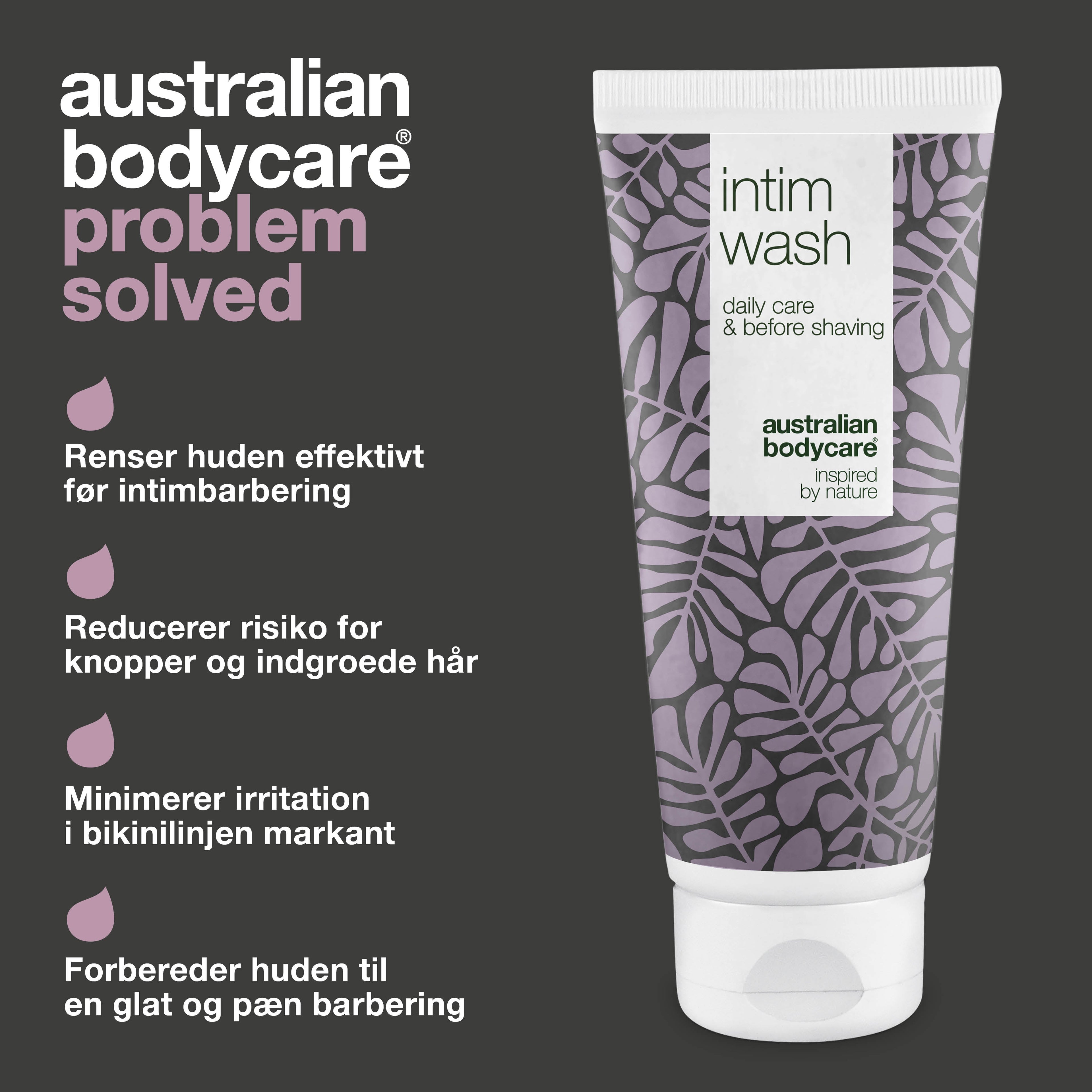 Intimsæbe til brug inden barbering — Modvirker røde knopper, skægpest og indgroede hår efter intimbarbering