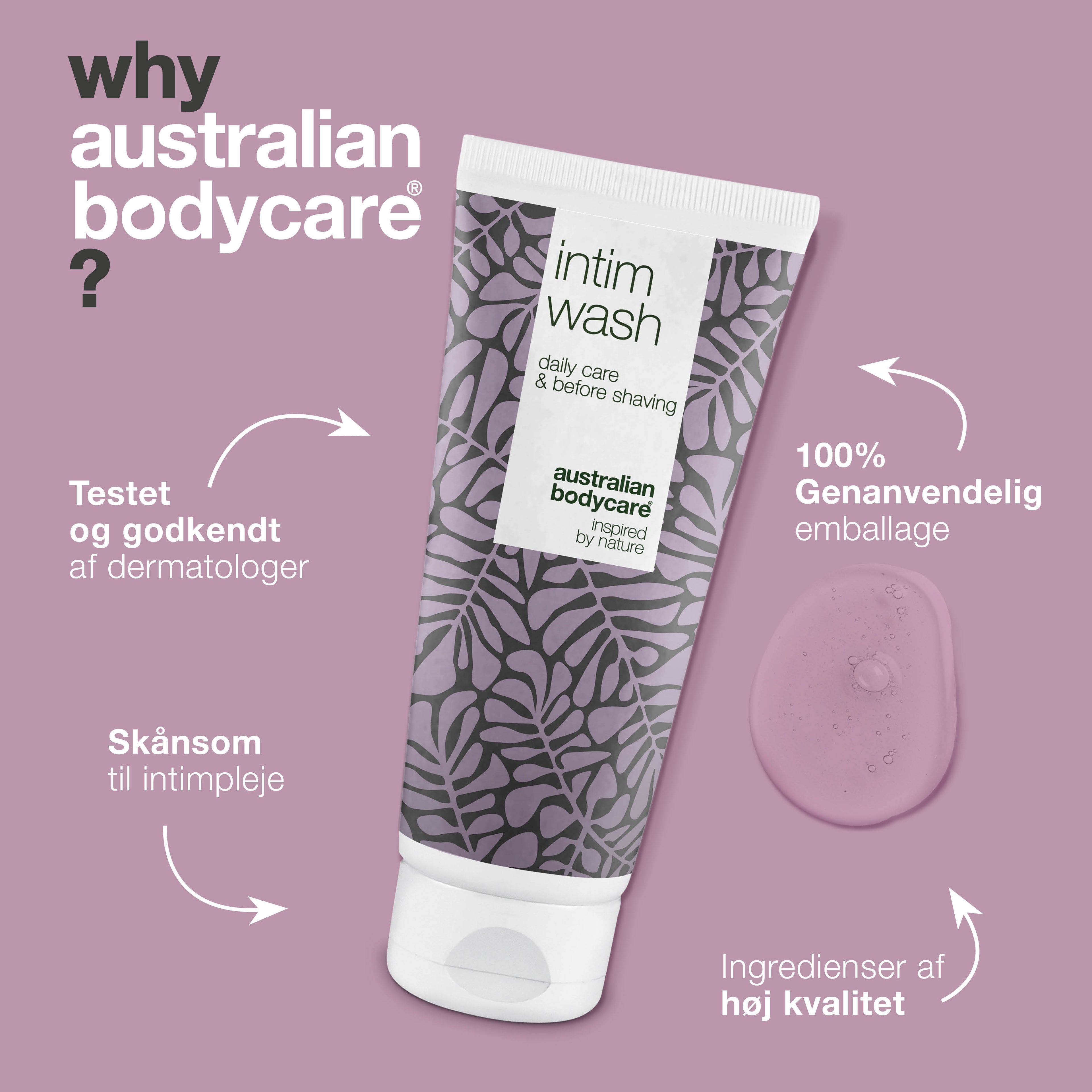 Intimsæbe til brug inden barbering — Modvirker røde knopper, skægpest og indgroede hår efter intimbarbering