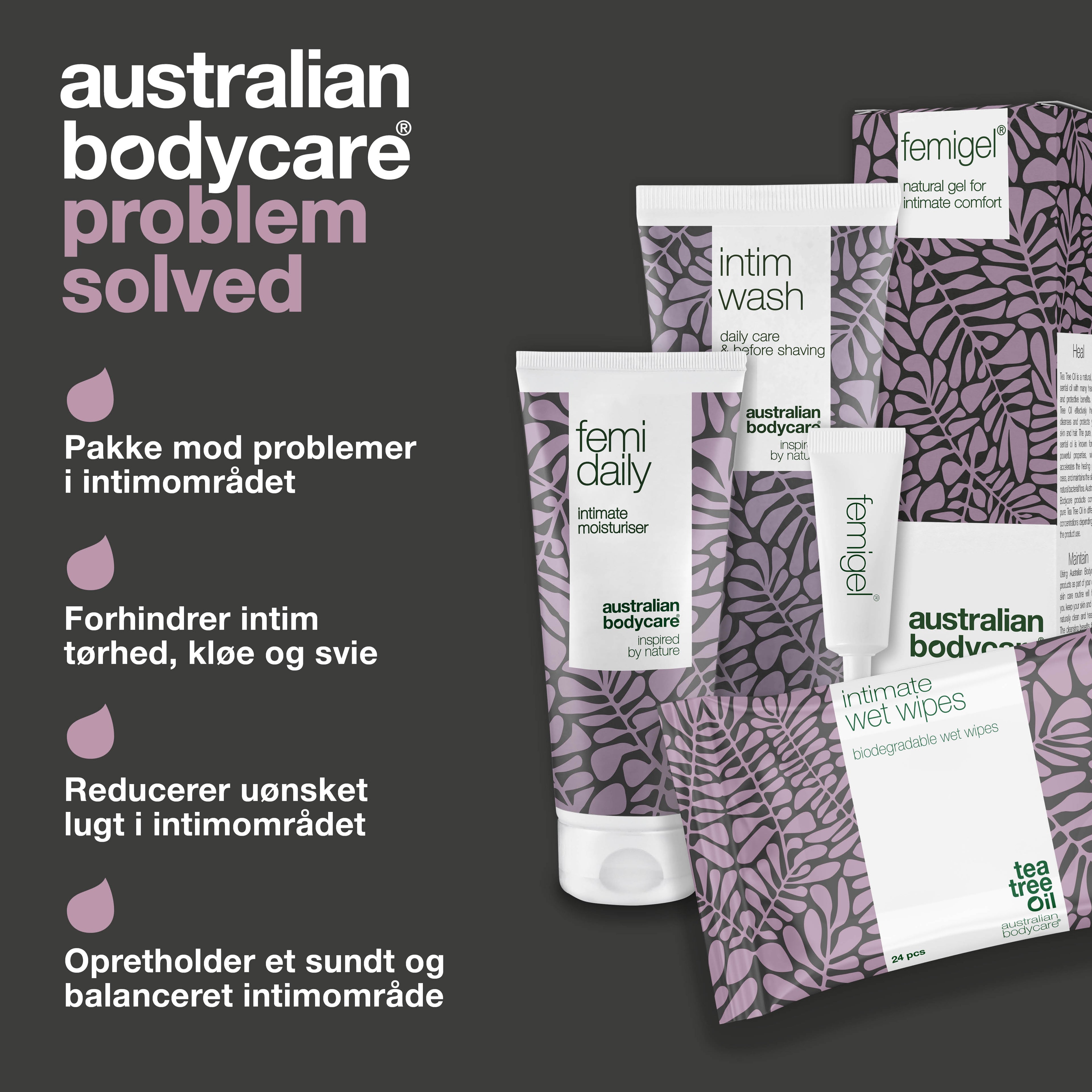 4 produkter mod intimt ubehag — Reducerer og forebygger kløe, tørhed, svie og lugt