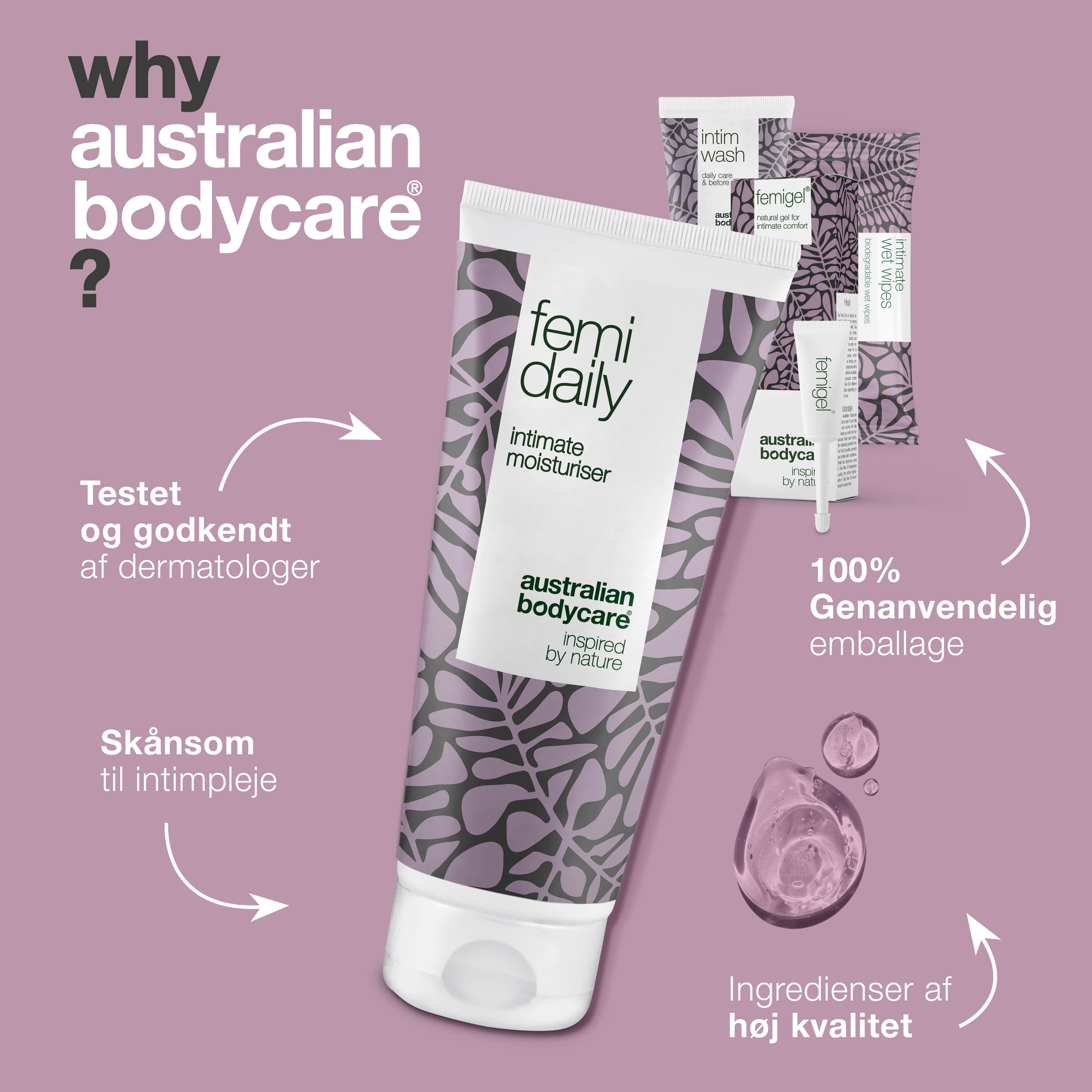 4 produkter mod intimt ubehag — Reducerer og forebygger kløe, tørhed, svie og lugt