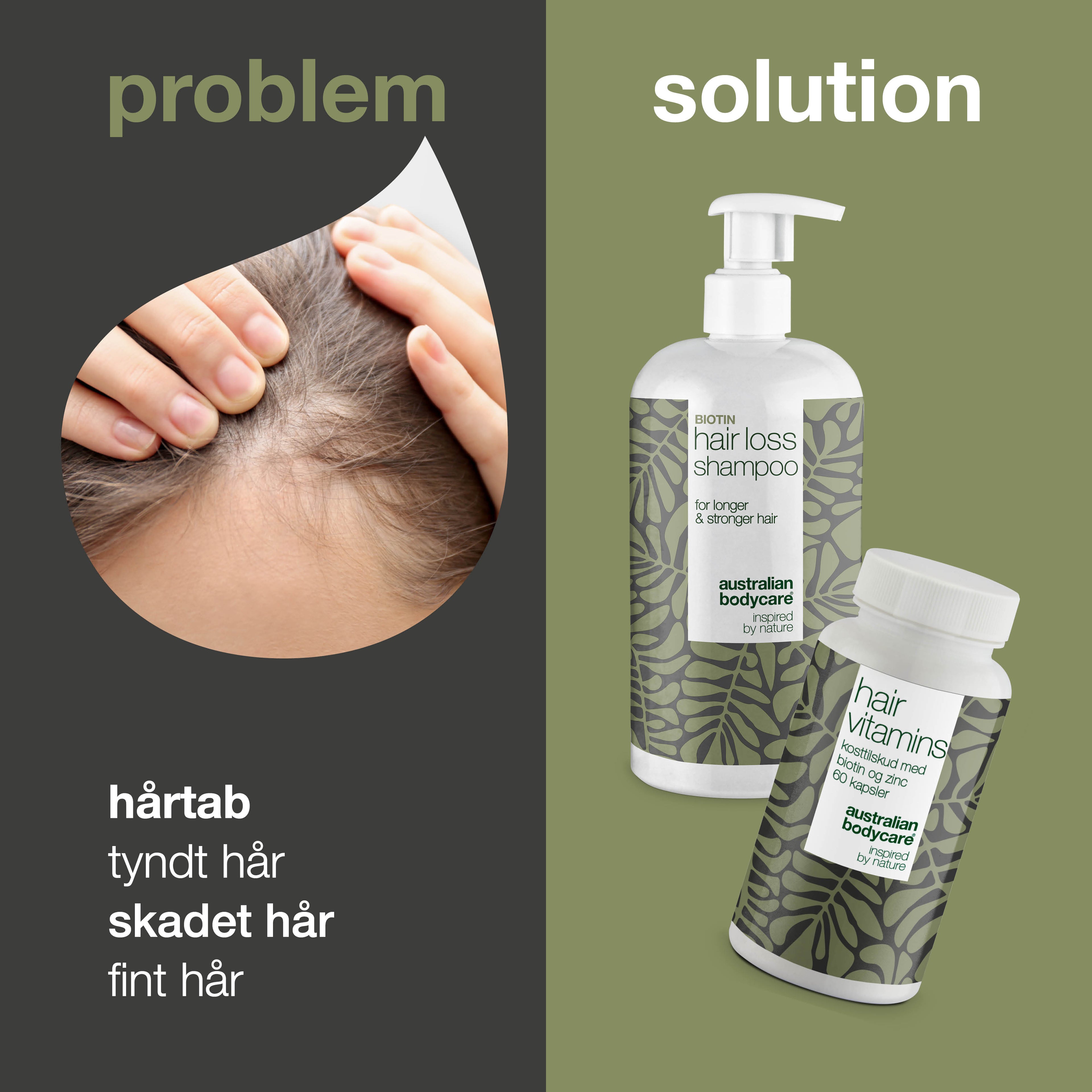 Shampoo og hårvitaminer til håret — Produkter til at vedligeholde et normalt hår