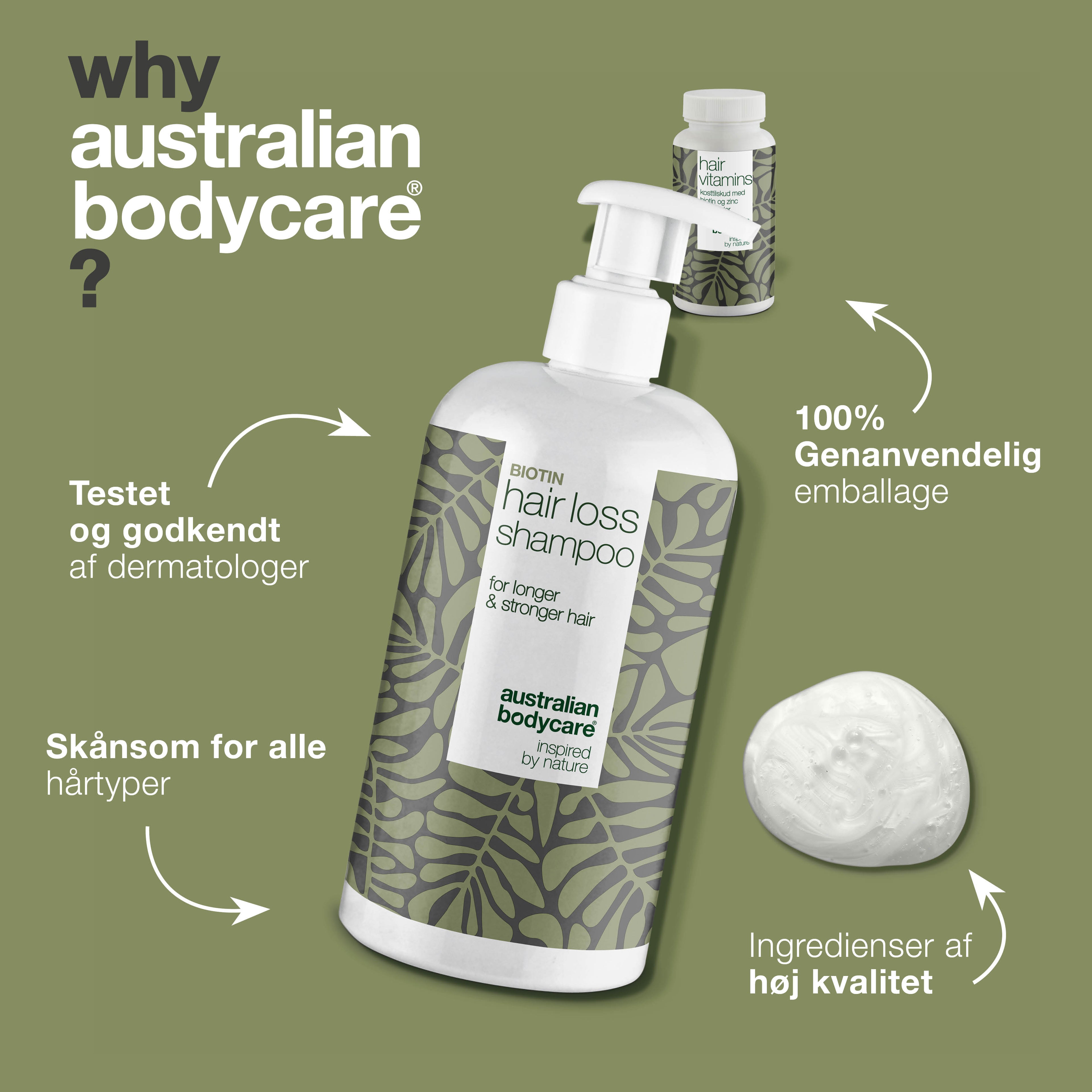 Shampoo og hårvitaminer til håret — Produkter til at vedligeholde et normalt hår