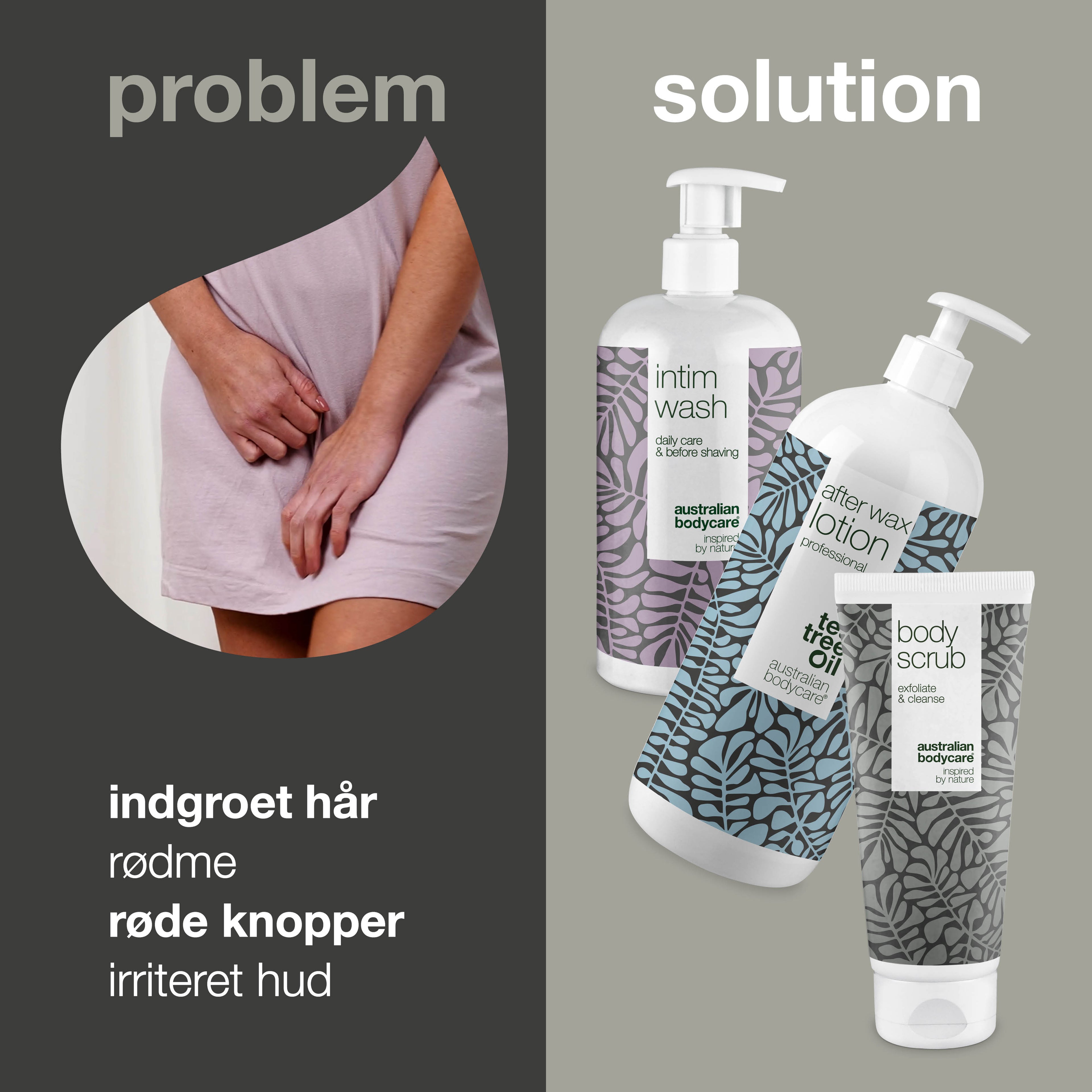 Brazilian Wax pakke — 3 produkter til voksbehandling i intimområdet og bikinilinje