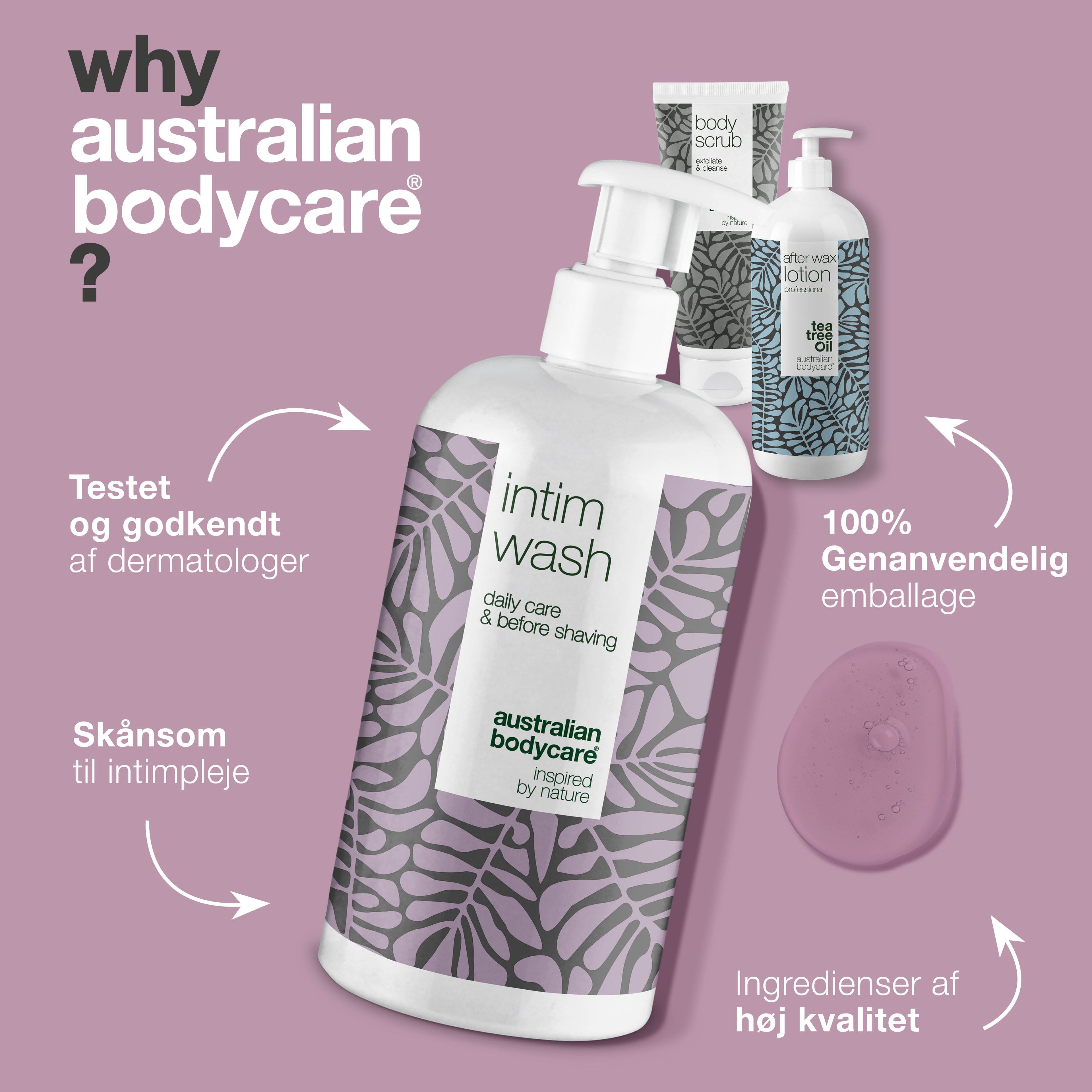 Brazilian Wax pakke — 3 produkter til voksbehandling i intimområdet og bikinilinje