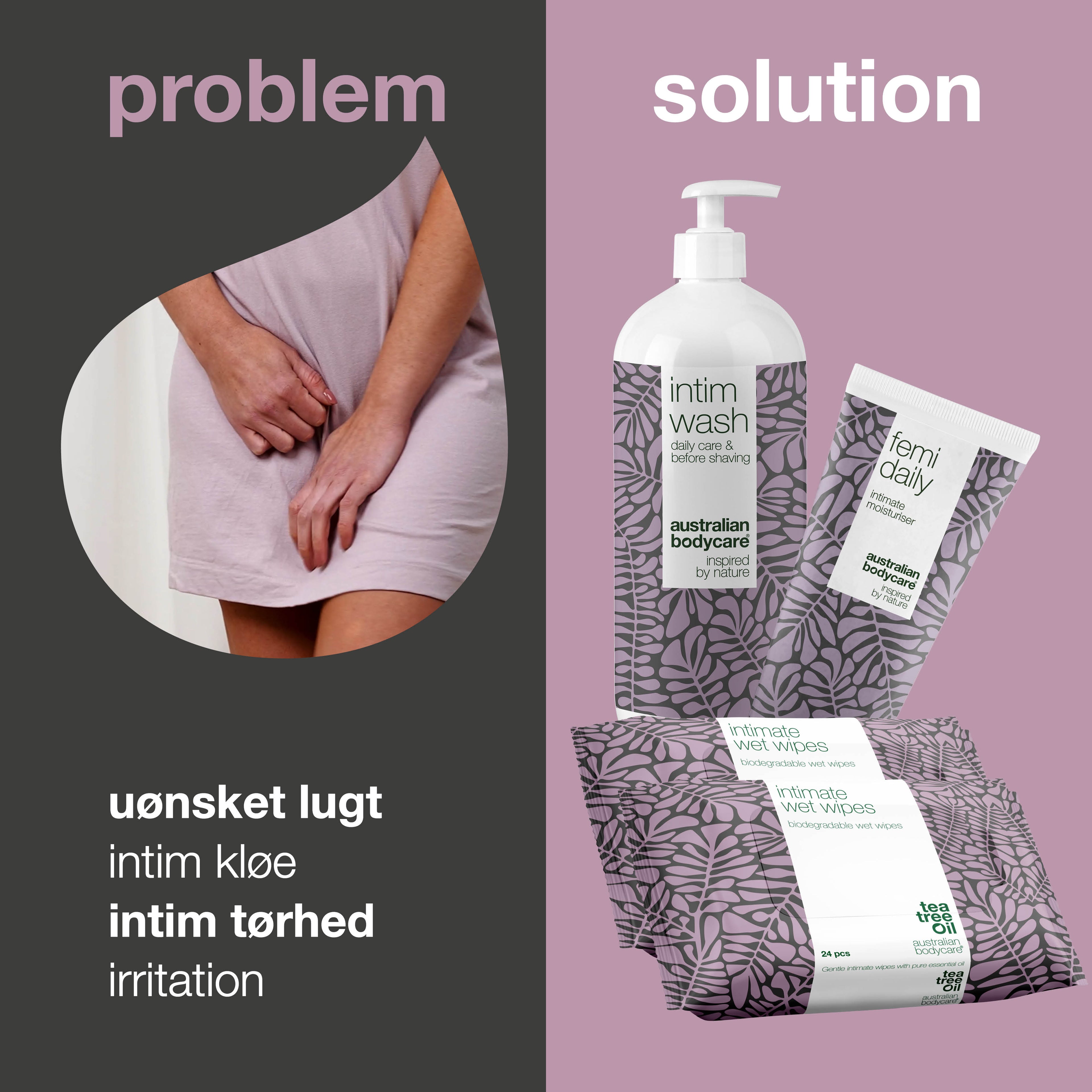 Pakke til intim irritation — Intimprodukter til kløe, svie, tørhed og intim irritation