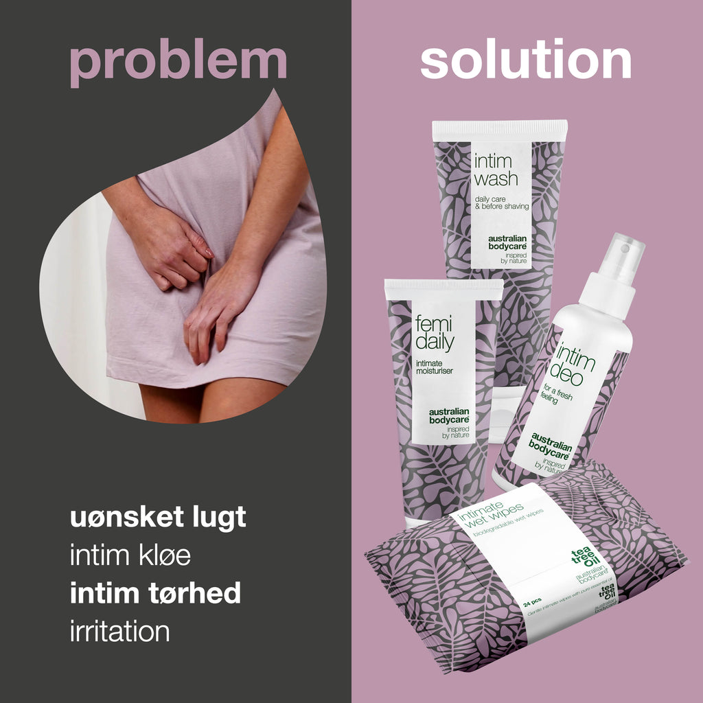 4 pak intimprodukter mod uønsket lugt — Intimpleje målrettet lugt fra underliv og skede