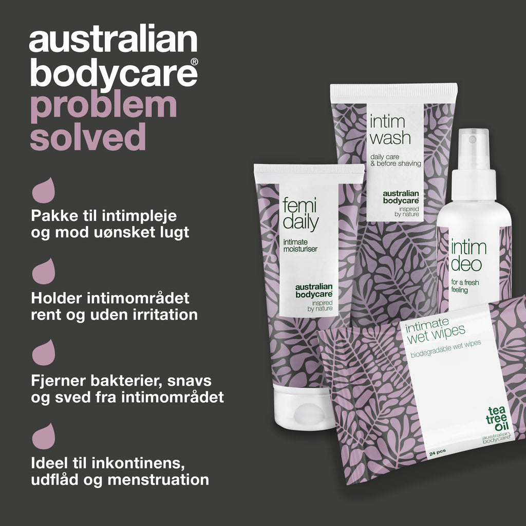 4 pak intimprodukter mod uønsket lugt — Intimpleje målrettet lugt fra underliv og skede
