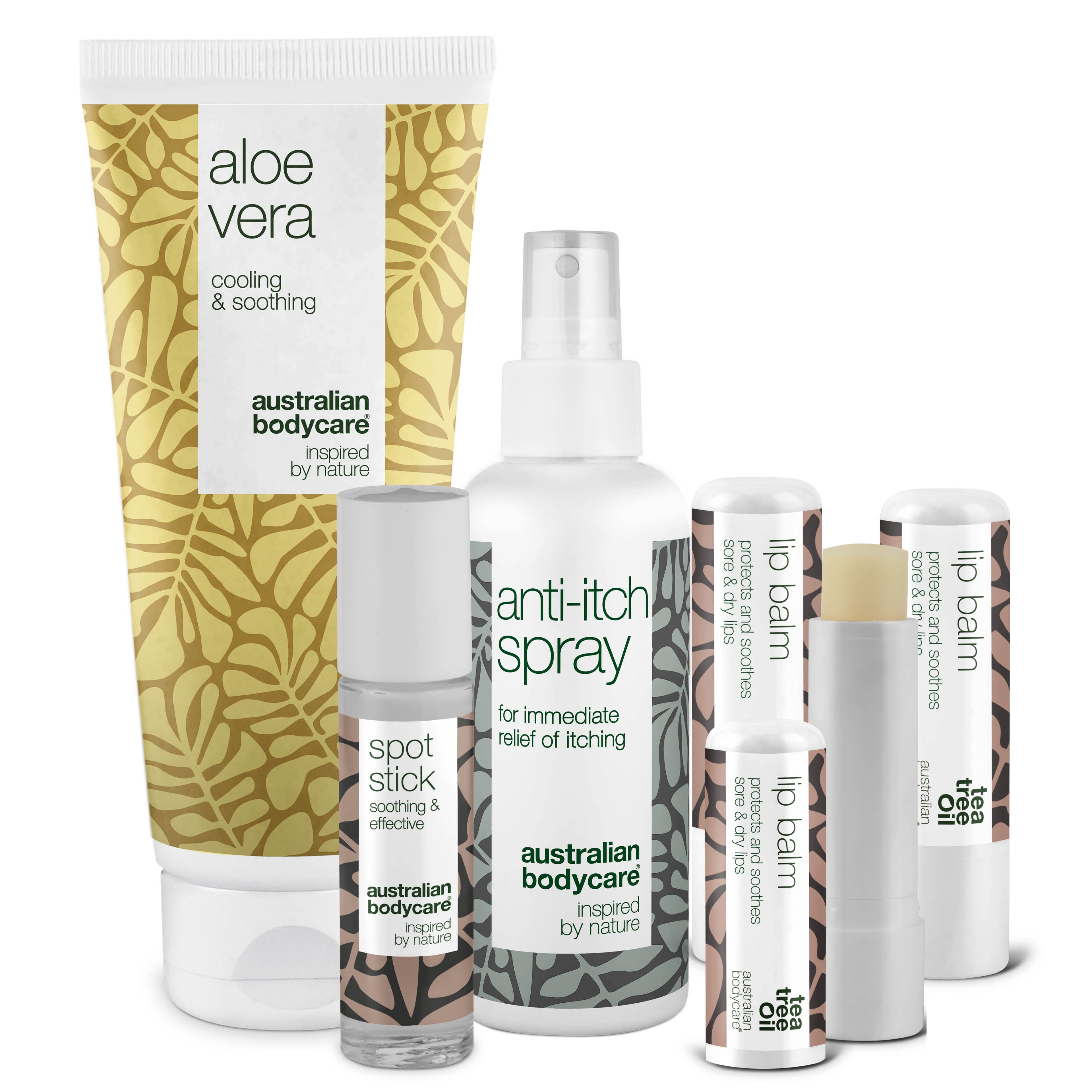 Sommerpakke — Produkter til pleje ved solskoldning eller insektbid