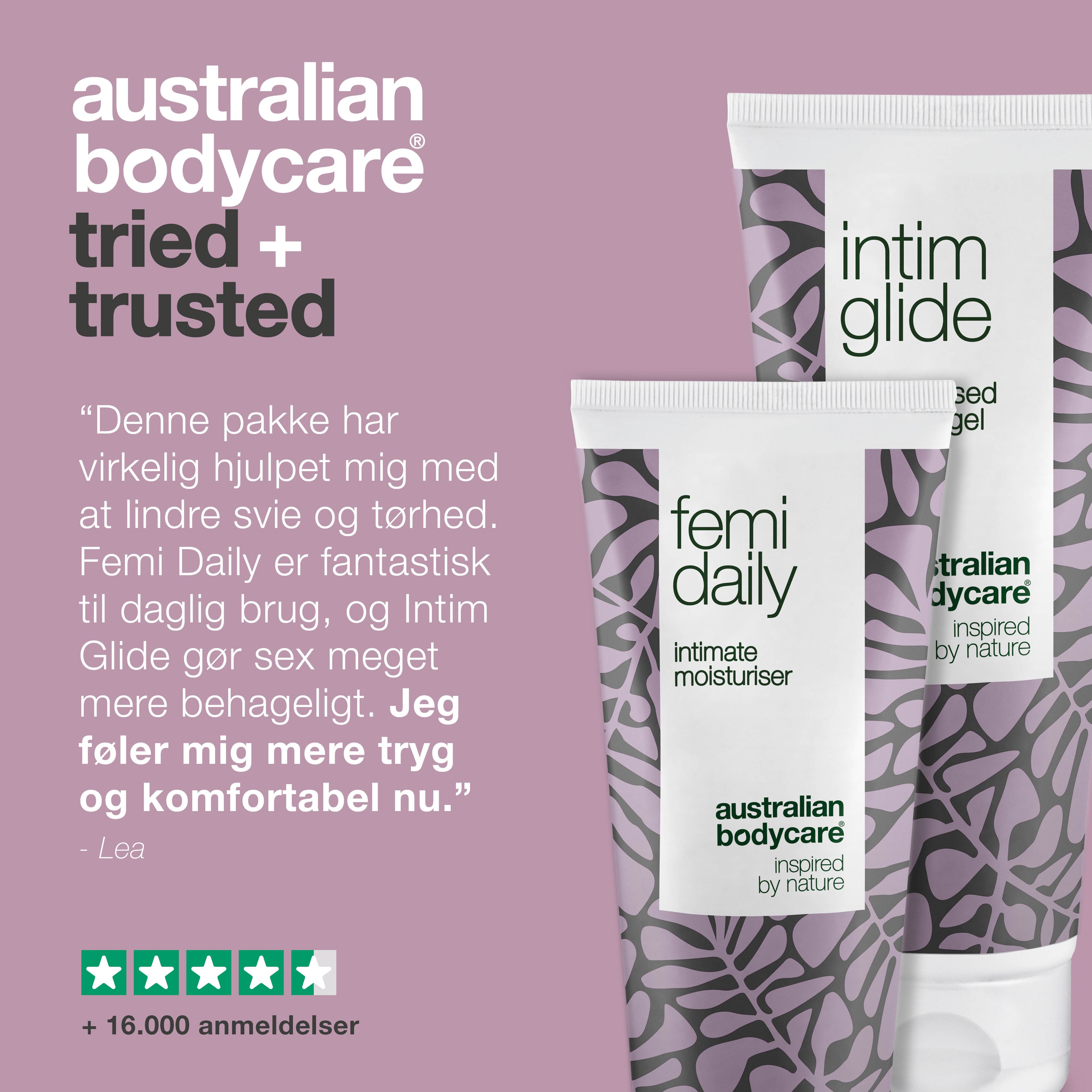 Pakke til pleje ved Vulvodyni — 2 produkter til svie, tørhed eller ømhed i intimområdet