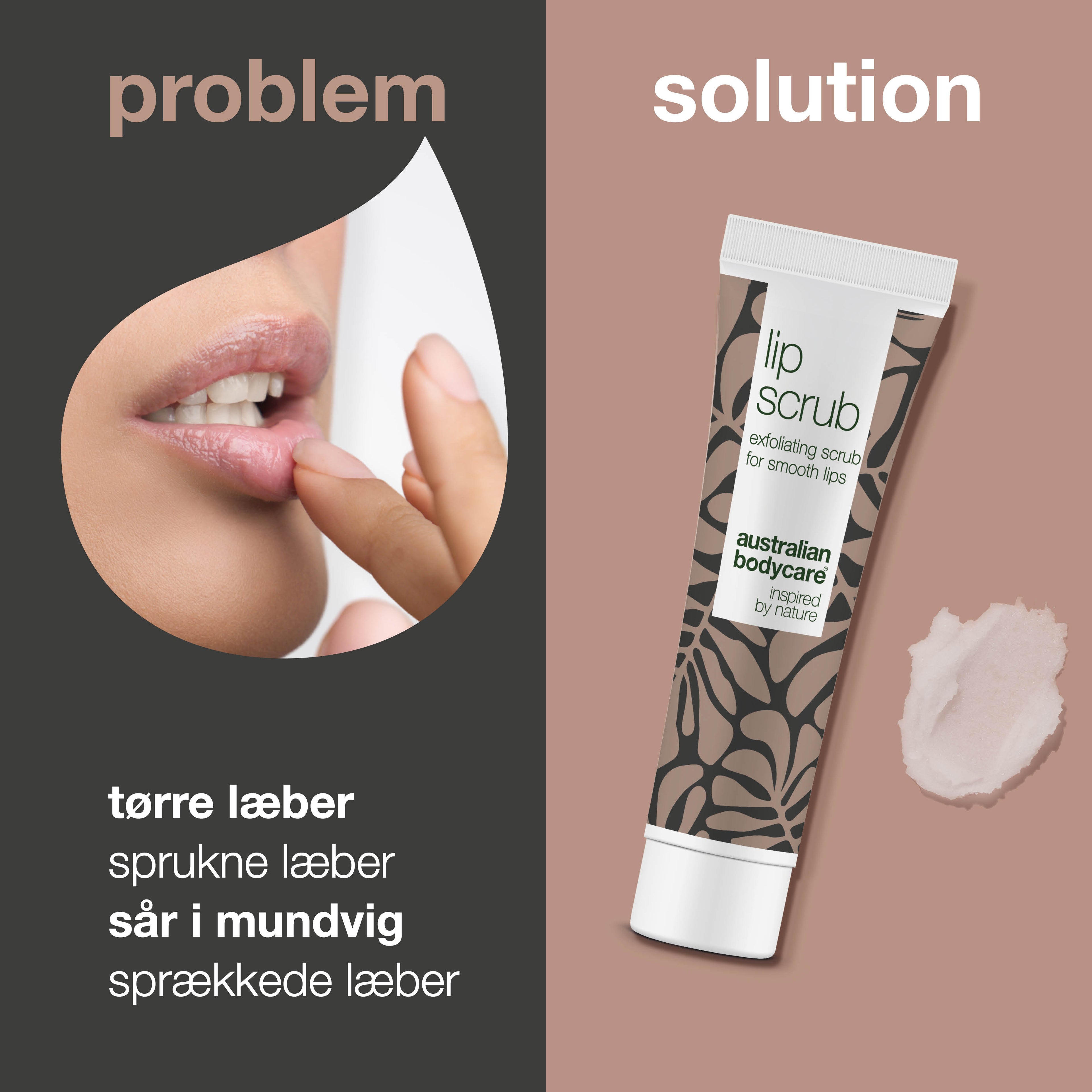 Lip Scrub til pleje af tørre læber