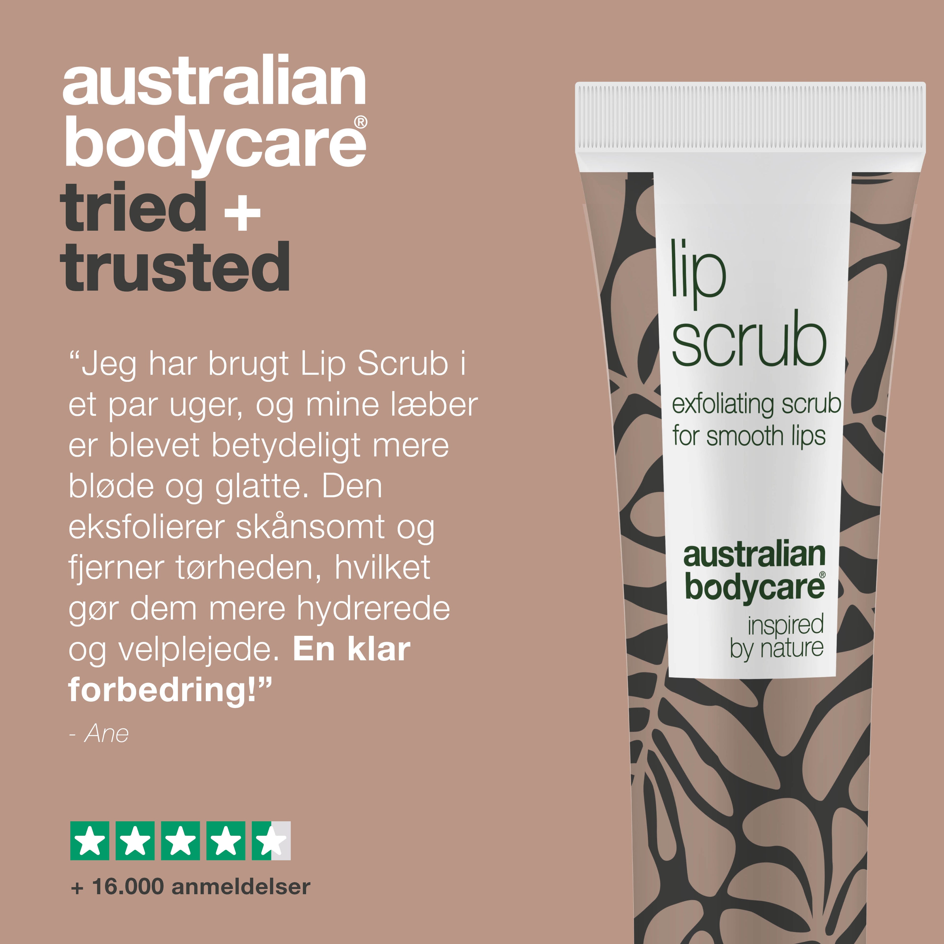 Lip Scrub til pleje af tørre læber