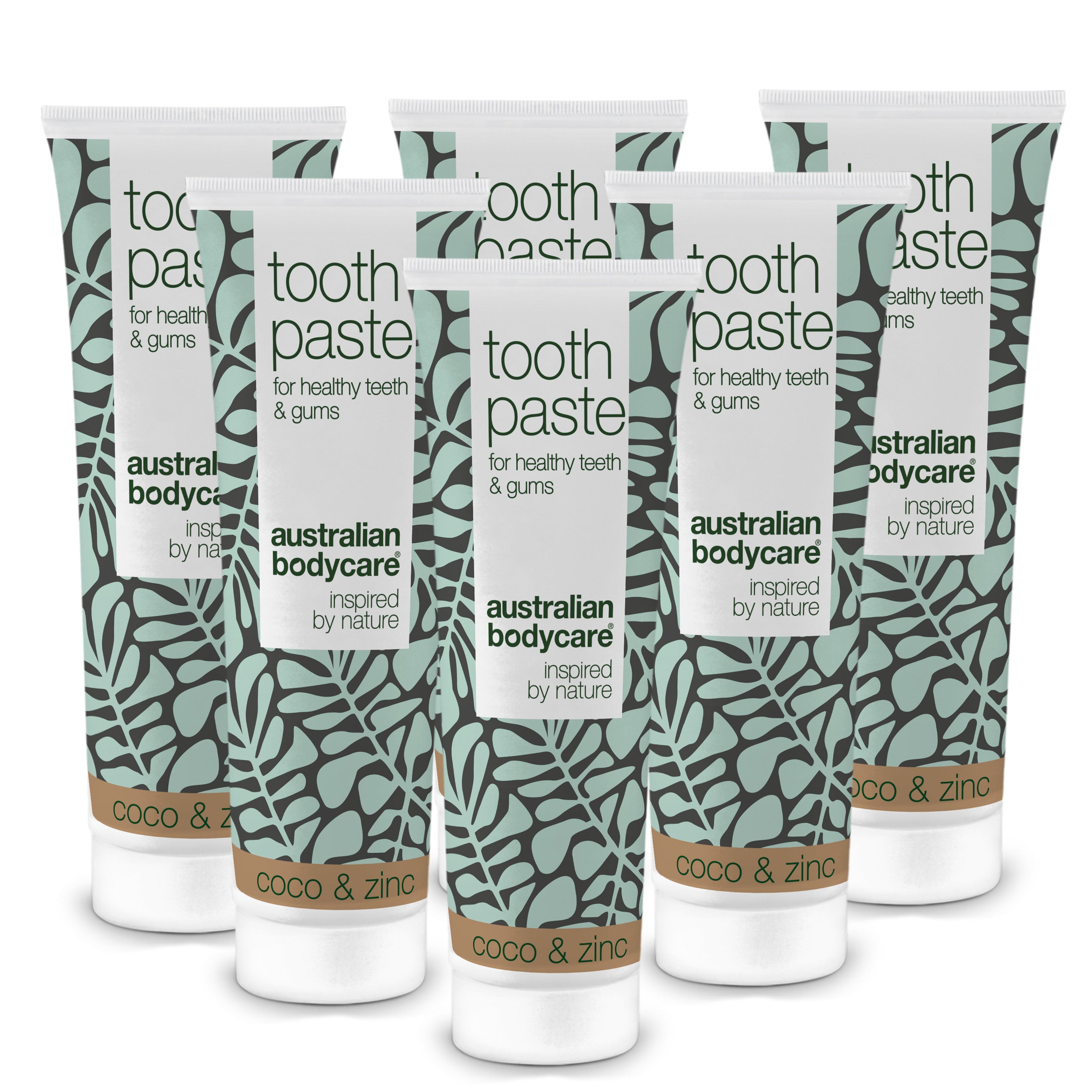 3 stk. Tea Tree Oil Tandpasta Kokos & Zink  — Til daglig pleje ved paradentose, svamp og tandkødsbetændelse