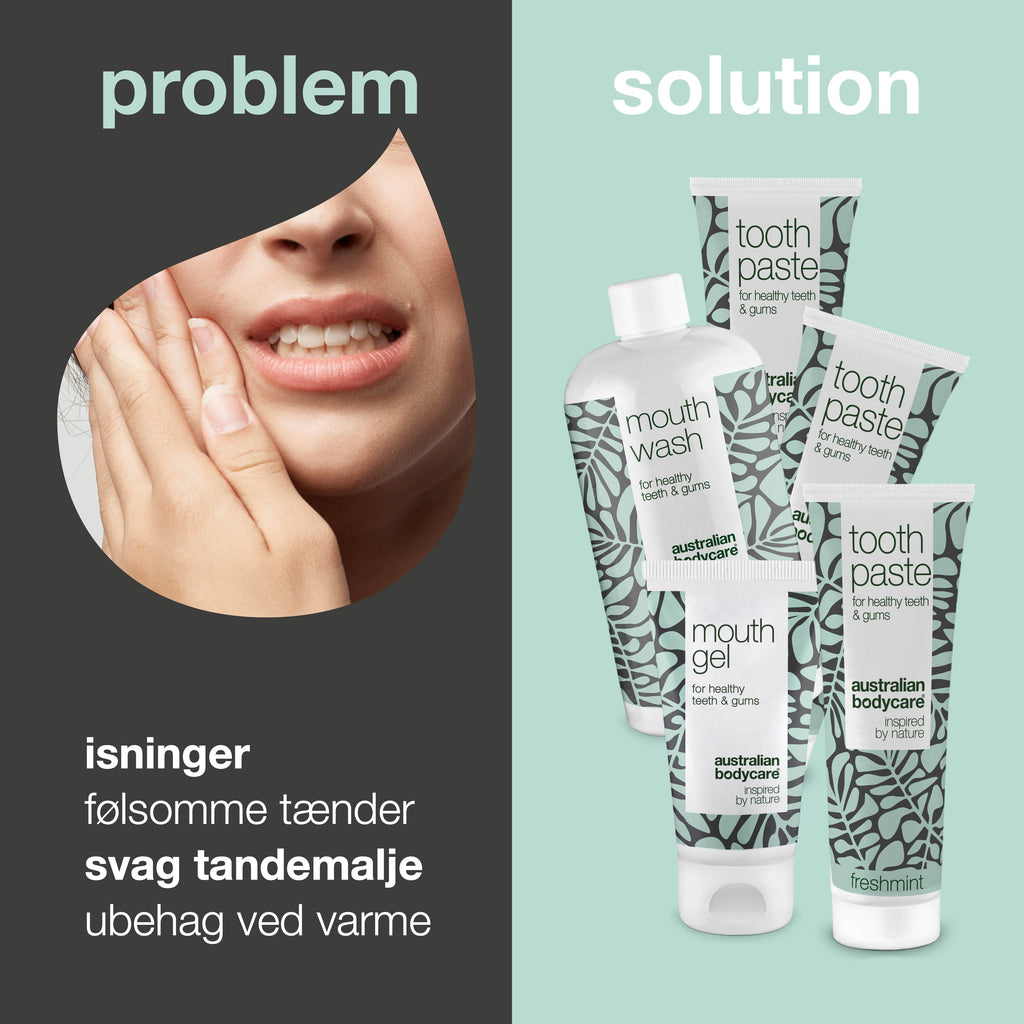 Pakke mod isninger i tænderne — plejer ved varme og kulde i munden