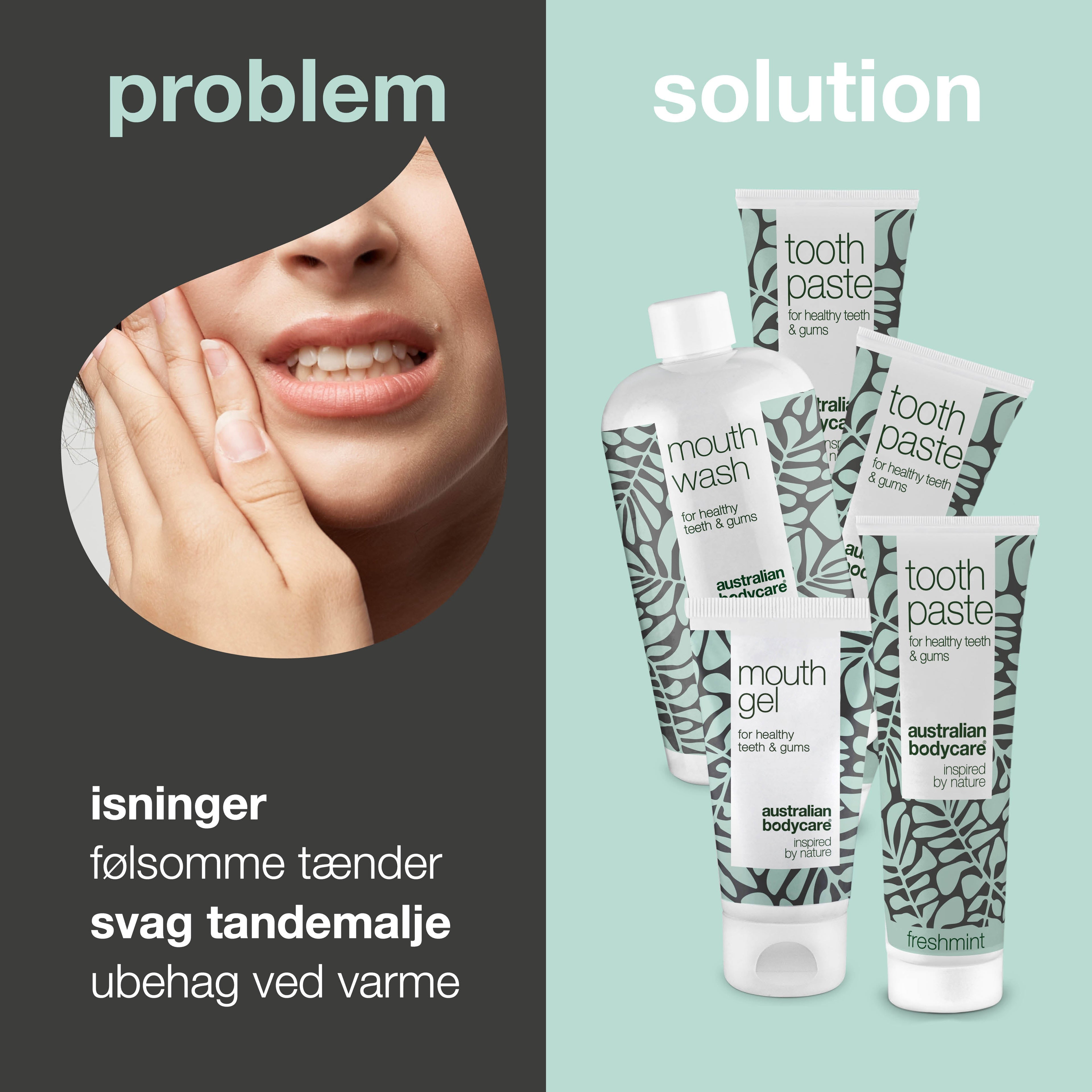 Pakke mod isninger i tænderne — plejer ved varme og kulde i munden