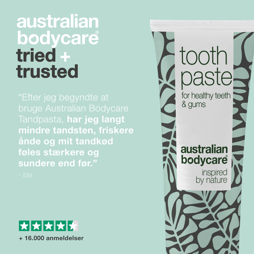 Tandpasta til pleje ved tandsten — Effektiv Tandstensbekæmpelse med Naturlige Ingredienser