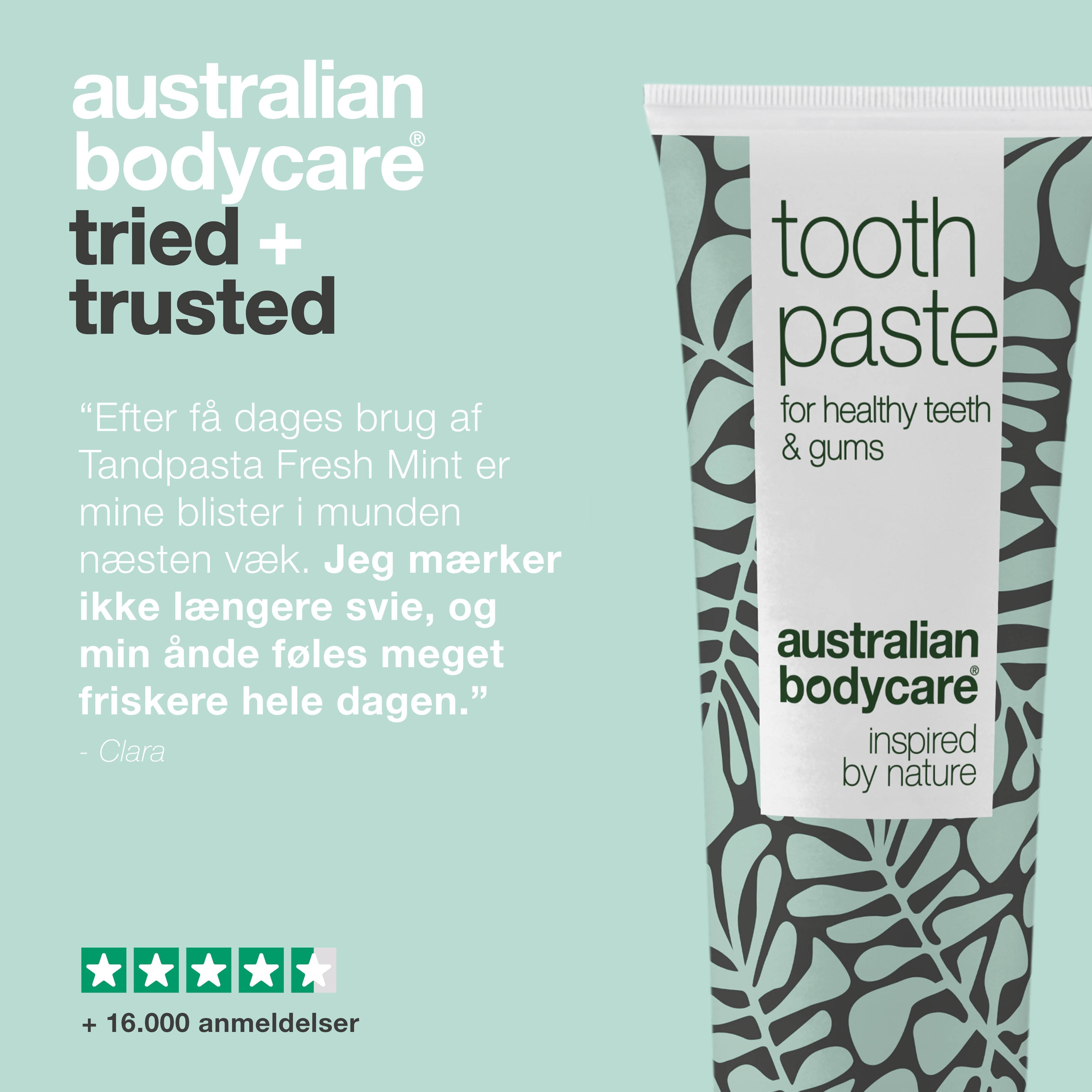 Tandpasta mod blister — Til pleje ved blister i munden, tungen og halsen.