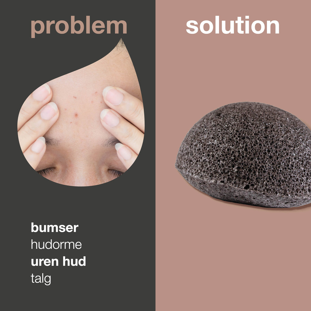 Konjac svamp mod uren hud — Konjac Sponge til narturlig eksfoliering af bumser og hudorme