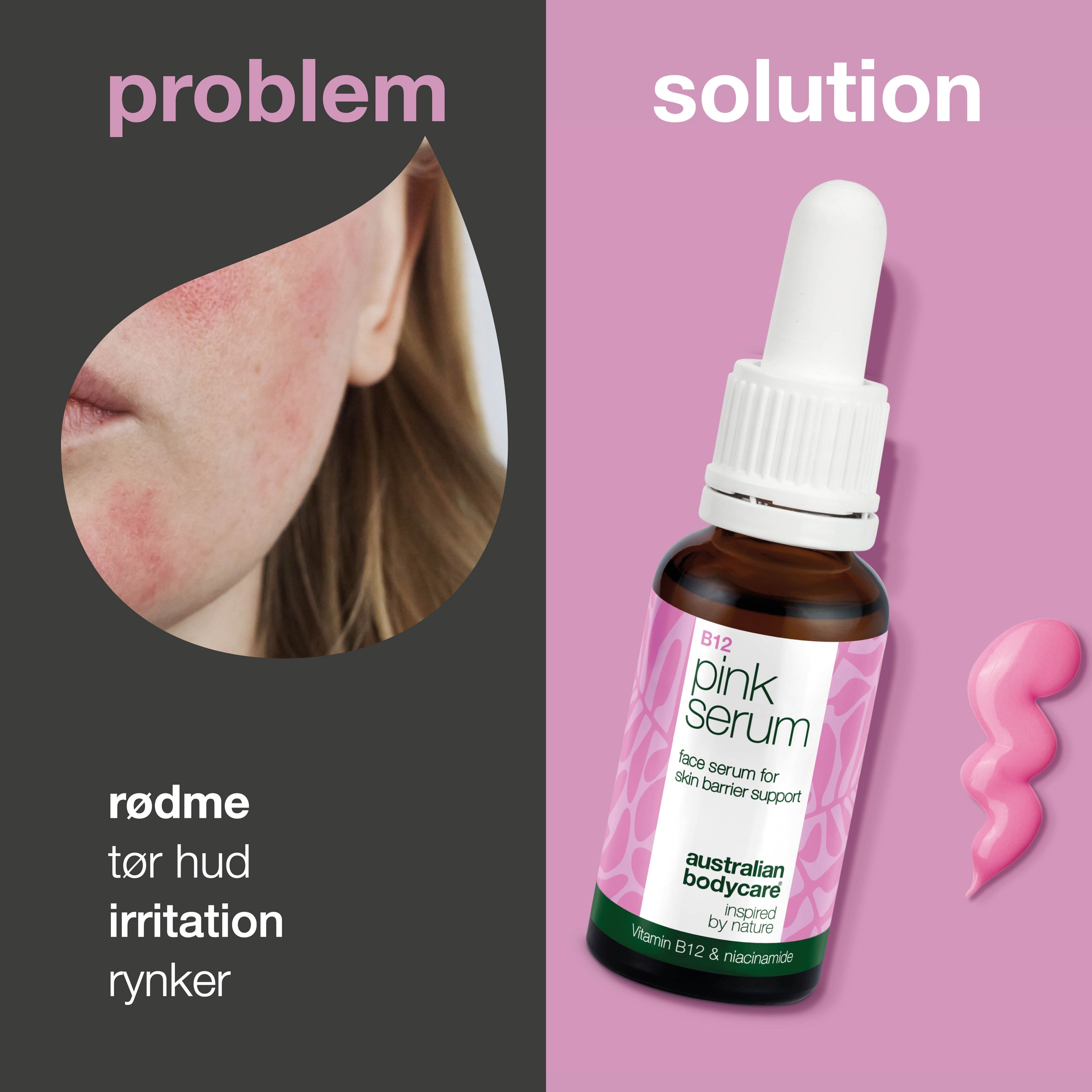 Vitamin B12 Pink Serum – Reducerer rødme og giver sund glød
