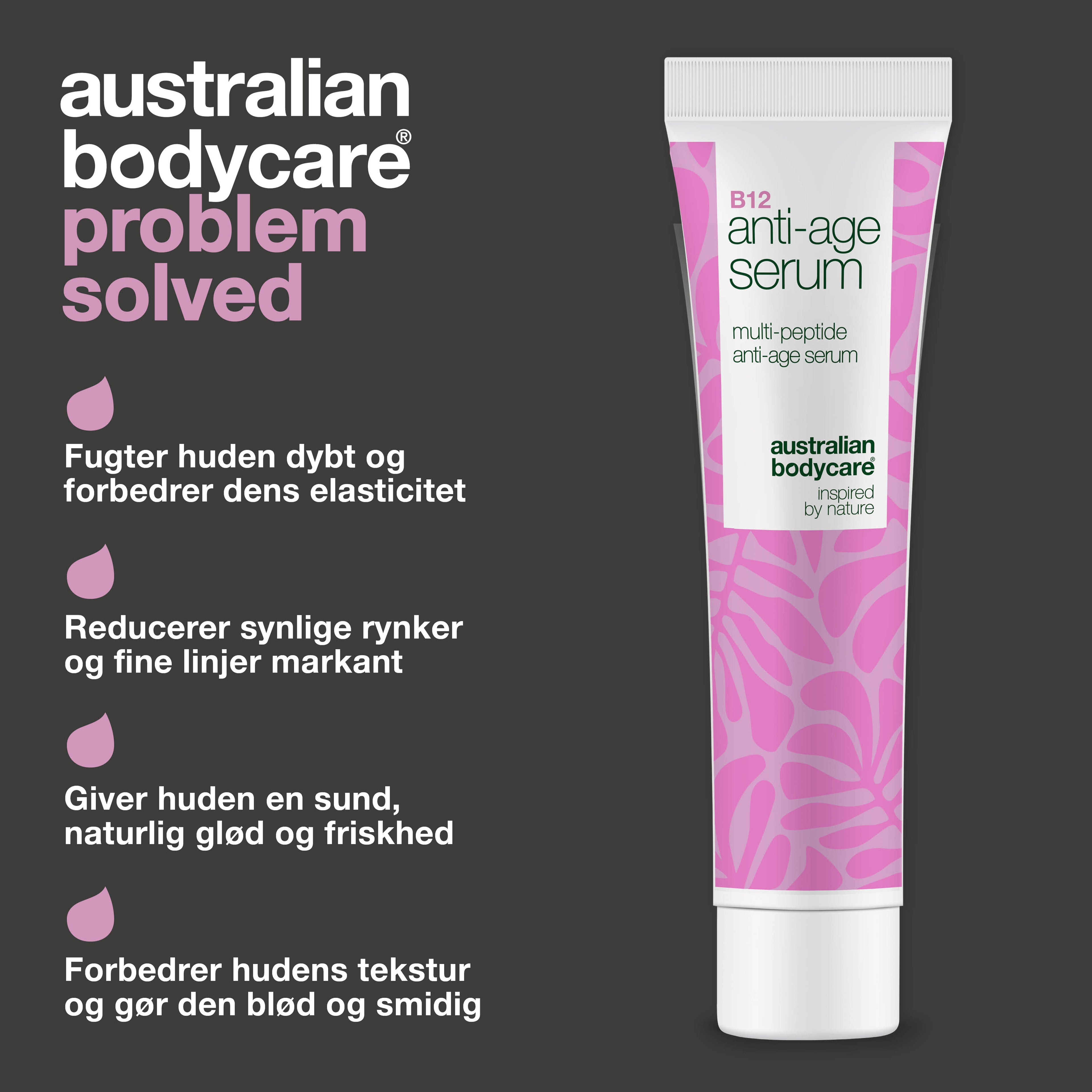 B12 Anti-Age Serum – Mindsk rynker og opnå fastere hud — Opstrammende B12 Serum reducerer synlige aldringstegn og forbedrer hudens elasticitet. Få strålende hud nu!