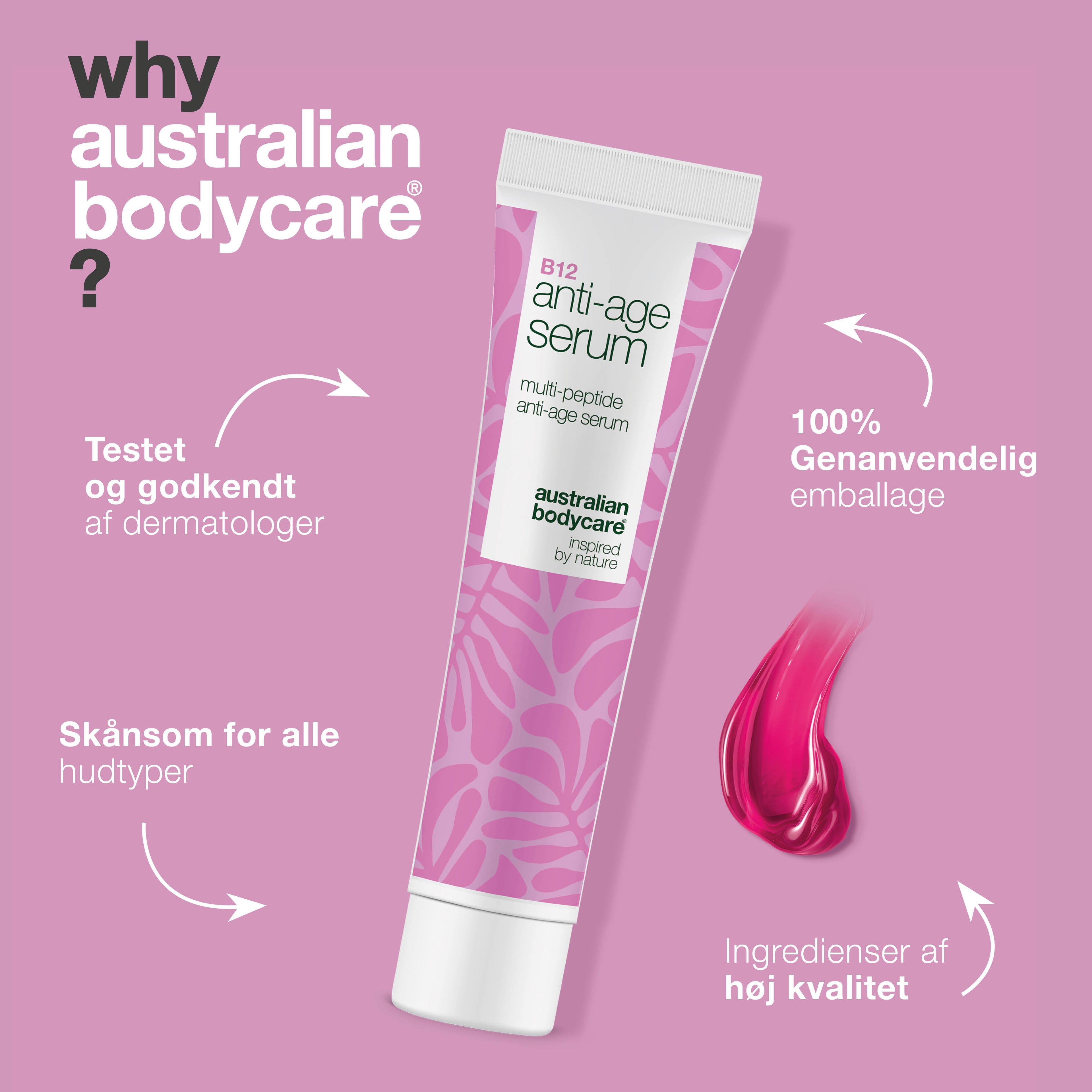 B12 Anti-Age Serum – Mindsk rynker og opnå fastere hud — Opstrammende B12 Serum reducerer synlige aldringstegn og forbedrer hudens elasticitet. Få strålende hud nu!