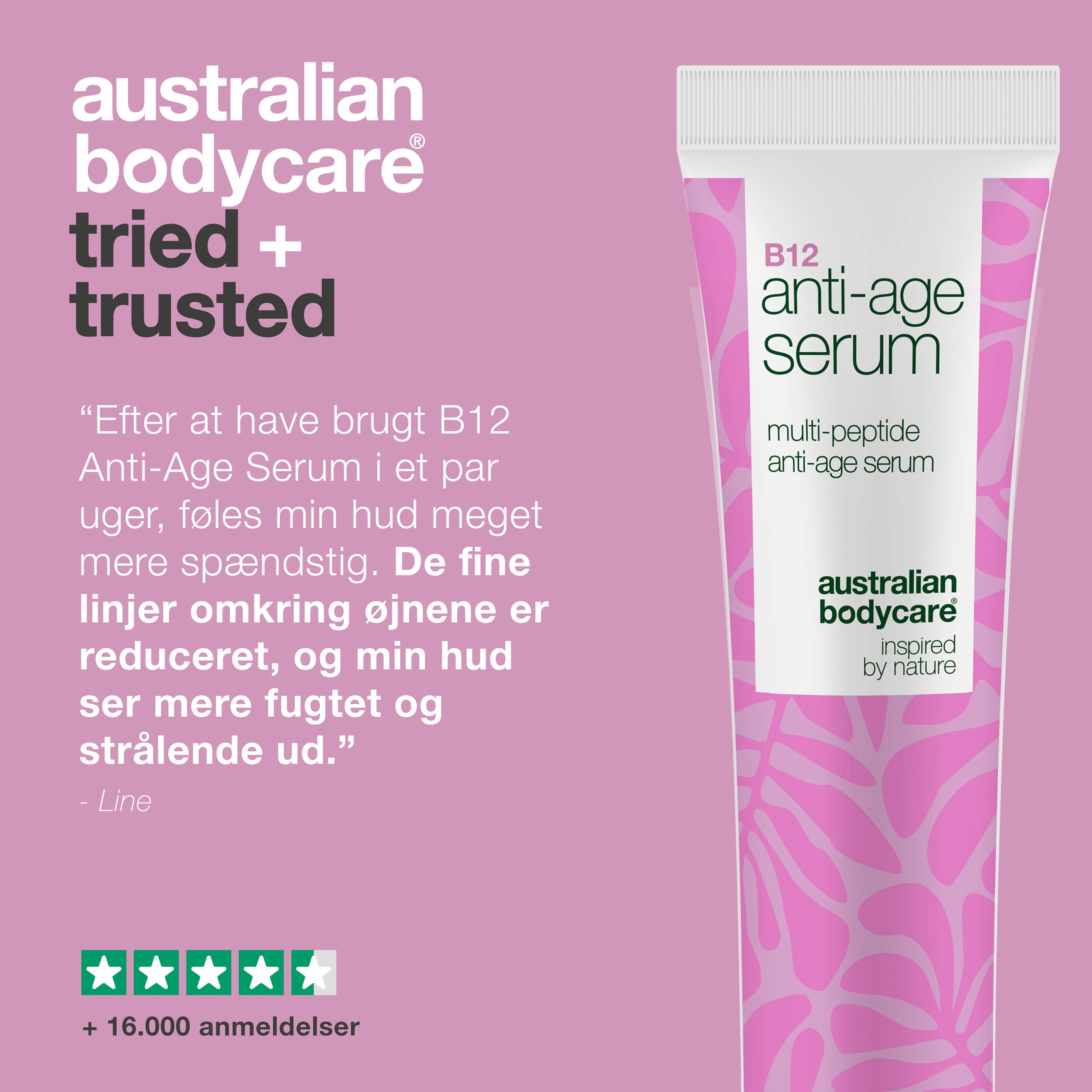 B12 Anti-Age Serum – Mindsk rynker og opnå fastere hud — Opstrammende B12 Serum reducerer synlige aldringstegn og forbedrer hudens elasticitet. Få strålende hud nu!