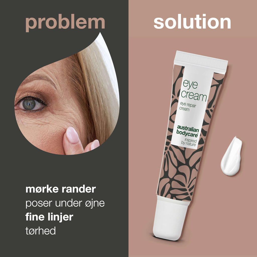 Øjencreme mod mørke rander, poser og fine linjer — Effektiv øjencreme, der reducerer poser og mørke rander. Fugter og styrker huden for et frisk og ungdommeligt udseende.