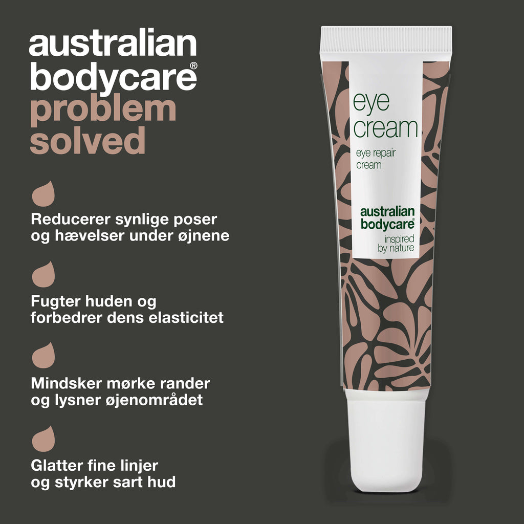 Øjencreme mod mørke rander, poser og fine linjer — Effektiv øjencreme, der reducerer poser og mørke rander. Fugter og styrker huden for et frisk og ungdommeligt udseende.