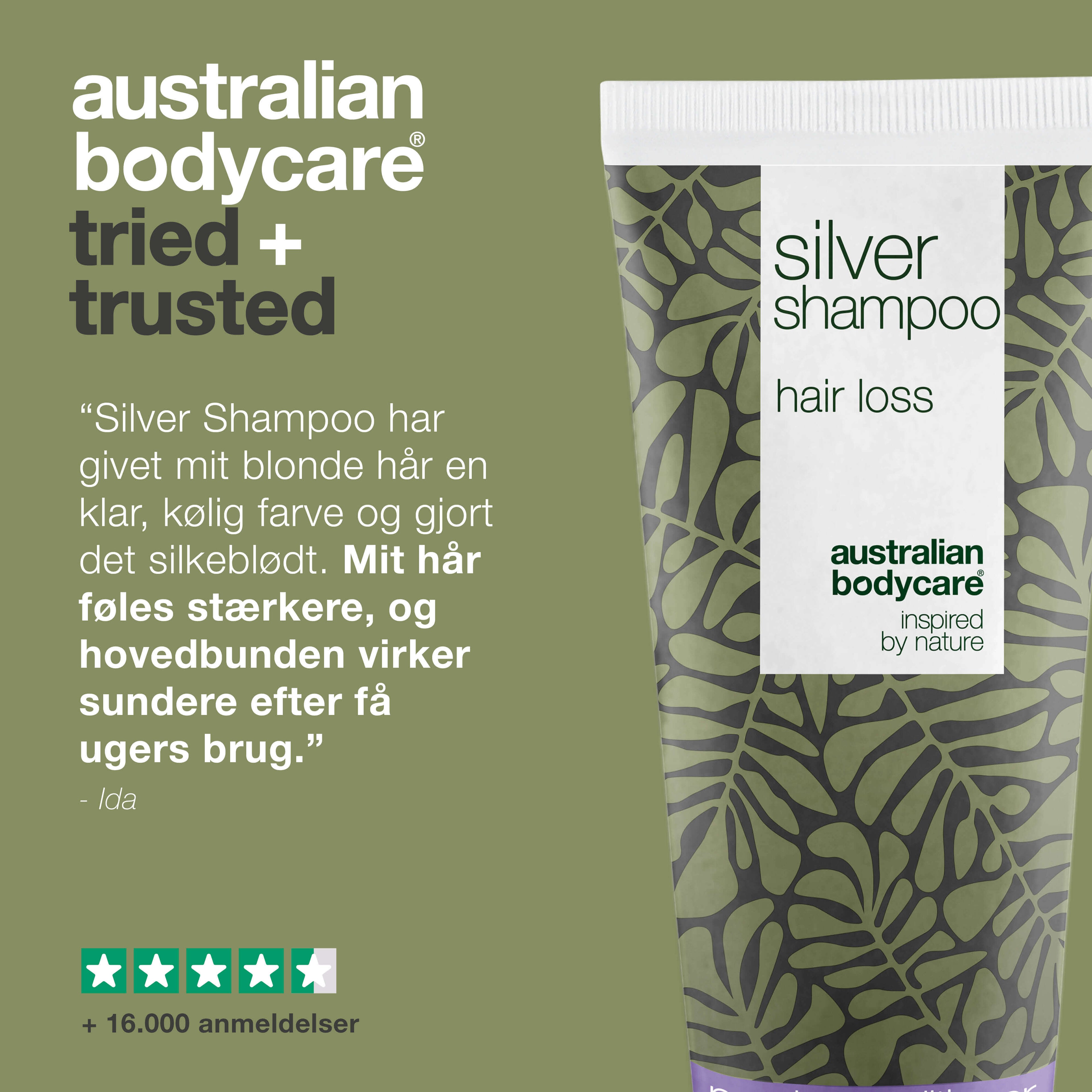 Silver Shampoo – Støtter sund hårvækst og fjerner gule skær — Neutraliser gule toner med Silver Shampoo. Styrker håret og fremmer en sund hovedbund. Ideel til blondt og gråt hår.