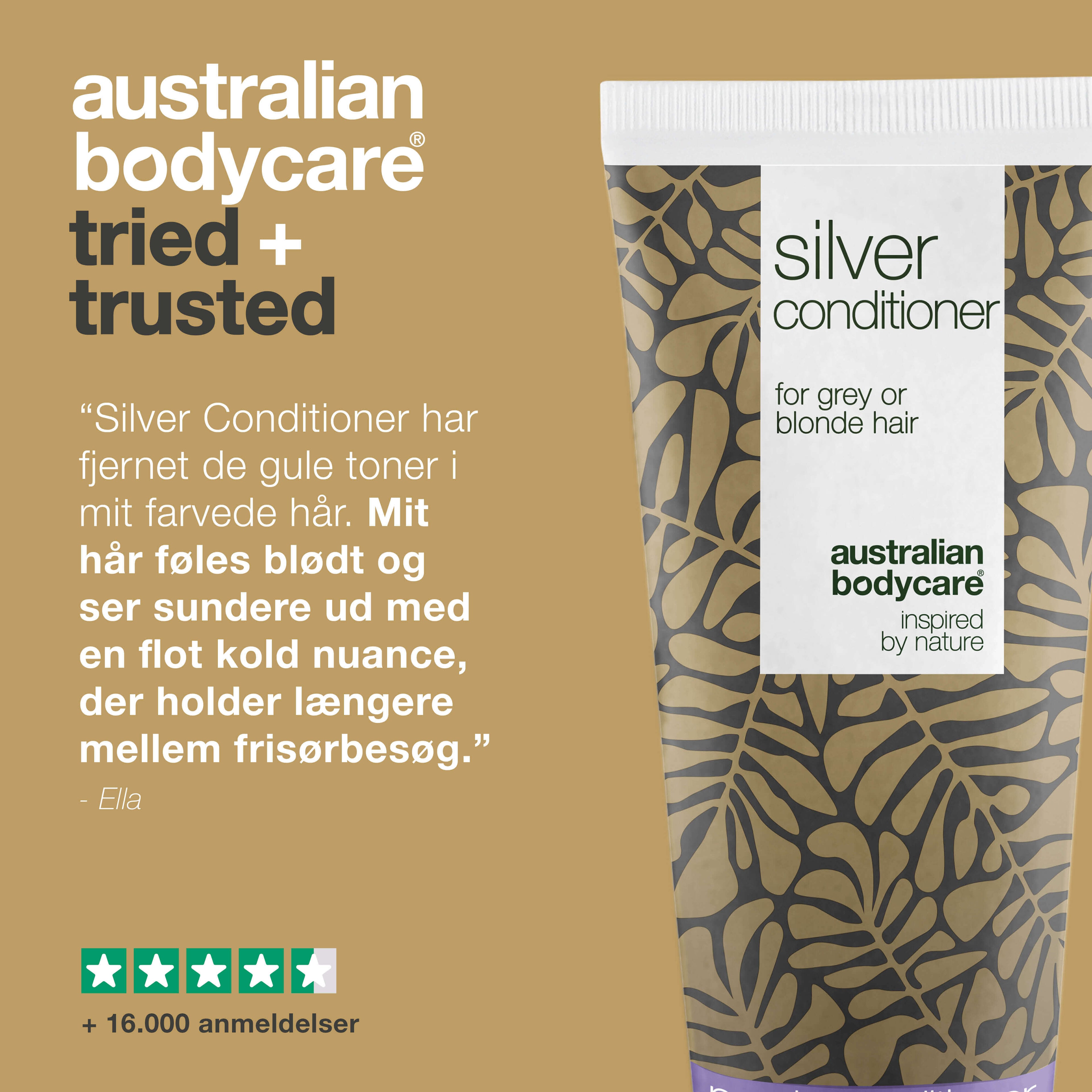 Silver Conditioner til gråt og blondt hår mod gule toner — Balsam med violette pigmenter fjerner gule toner og fremhæver kolde nuancer. Giver glans og styrker håret. Til både naturligt og farvet hår.