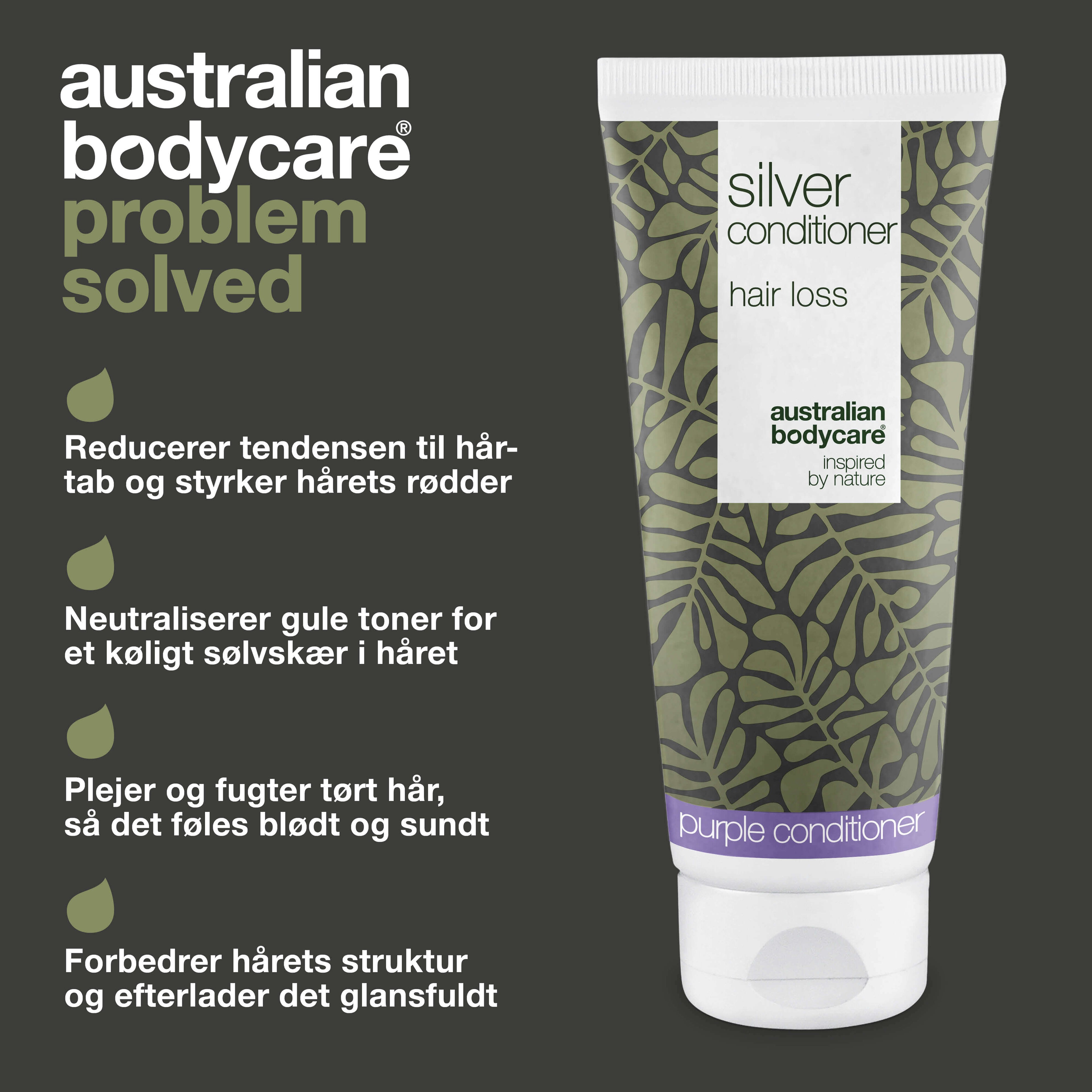 Balsam til gråt og blondt hår – Reducerer hårtab — Plej gråt og blondt hår med Silver Conditioner. Reducerer hårtab, neutraliserer gule toner og efterlader håret blødt og skinnende.