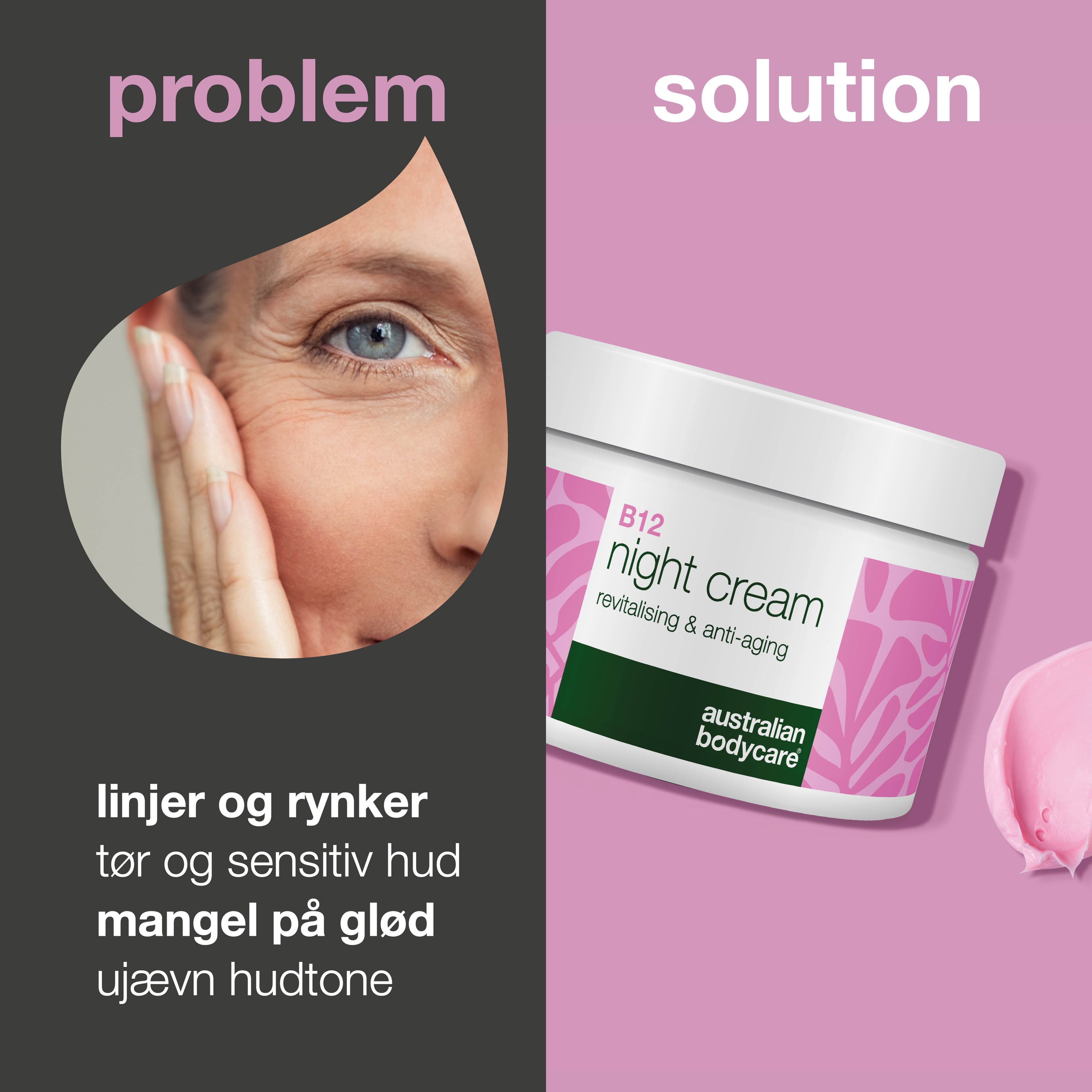 B12 Natcreme – Næring og Anti-Age til Blød og Strålende Hud — B12 Natcreme fugter, opstrammer og fornyer huden med naturlig glød.