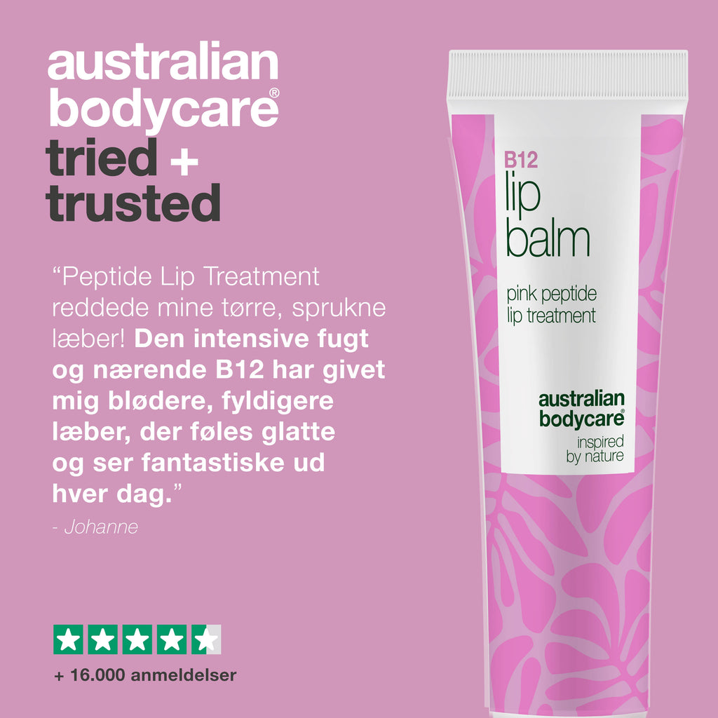 Læbepomade med B12 – Plejende fugt til fyldige læber — Få bløde og fyldige læber med B12 læbepomade. Fugter intensivt, udglatter linjer og beskytter mod udtørring – perfekt daglig pleje!