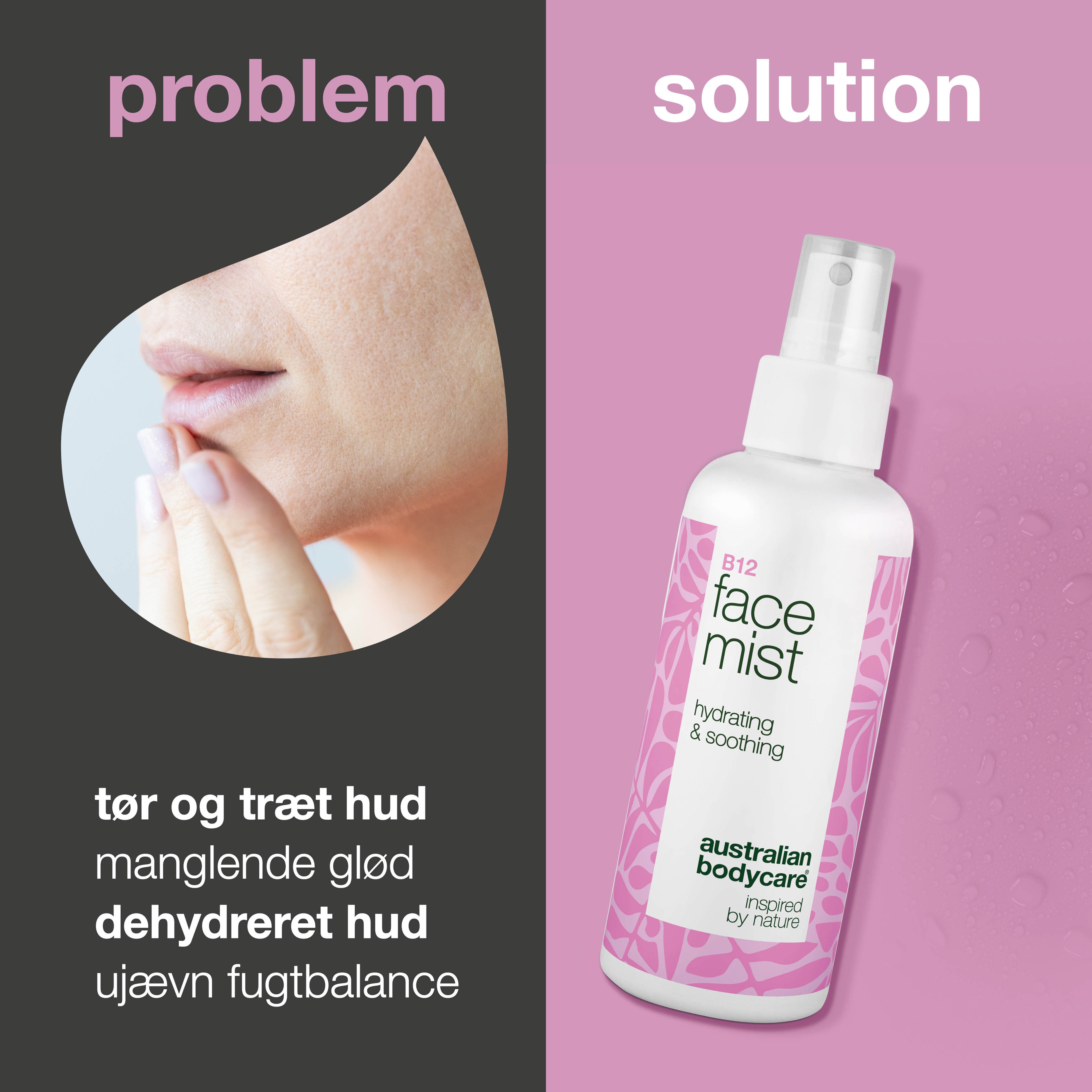 B12 Face Mist – Fugtgivende Spray for Frisk og Strålende Hud — B12 Face Mist giver huden fugt og friskhed. Perfekt til daglig brug eller som hurtig opfriskning i løbet af dagen.